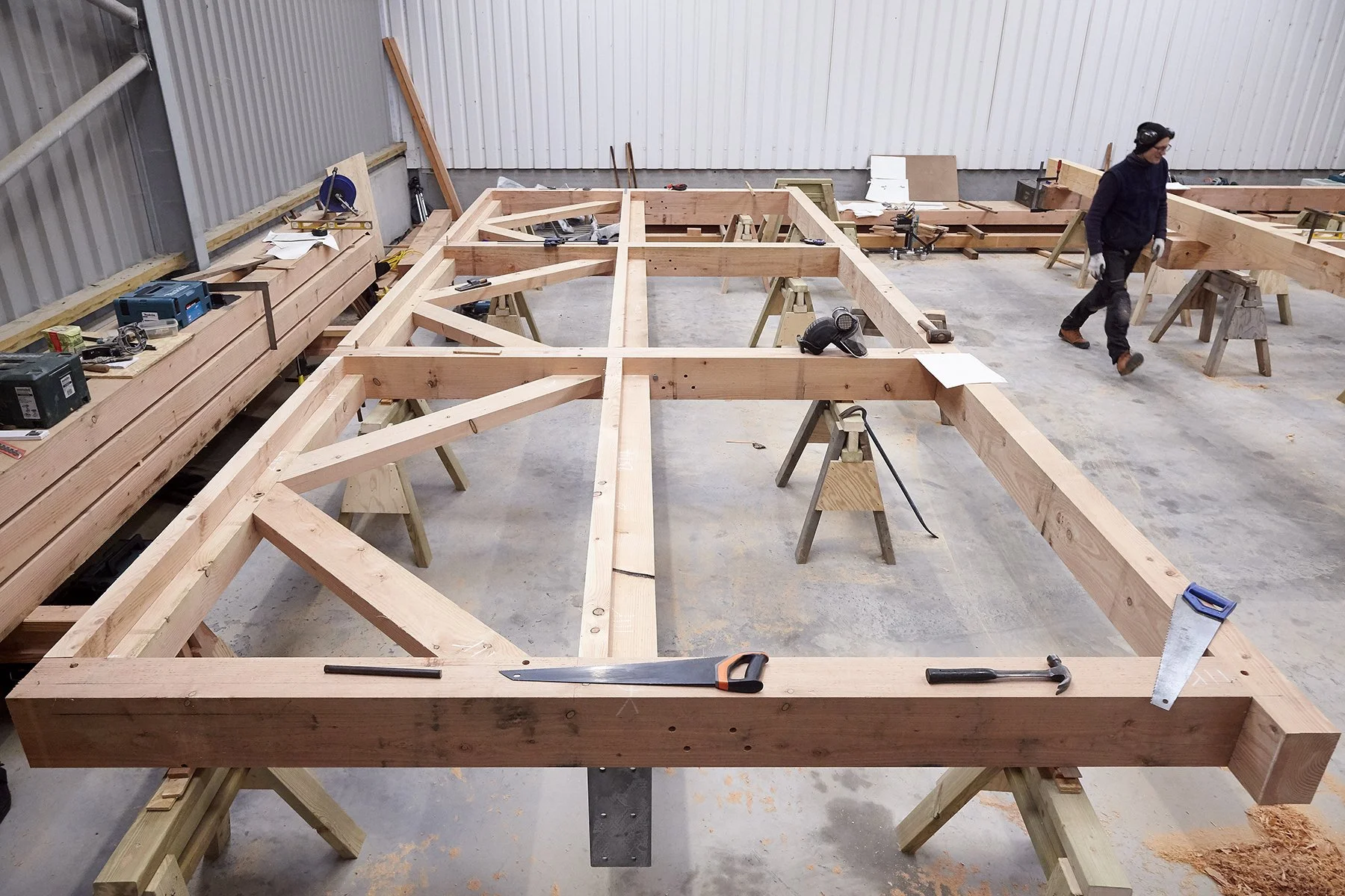 Tolson Hall timber wall frame fabrication 19.jpg