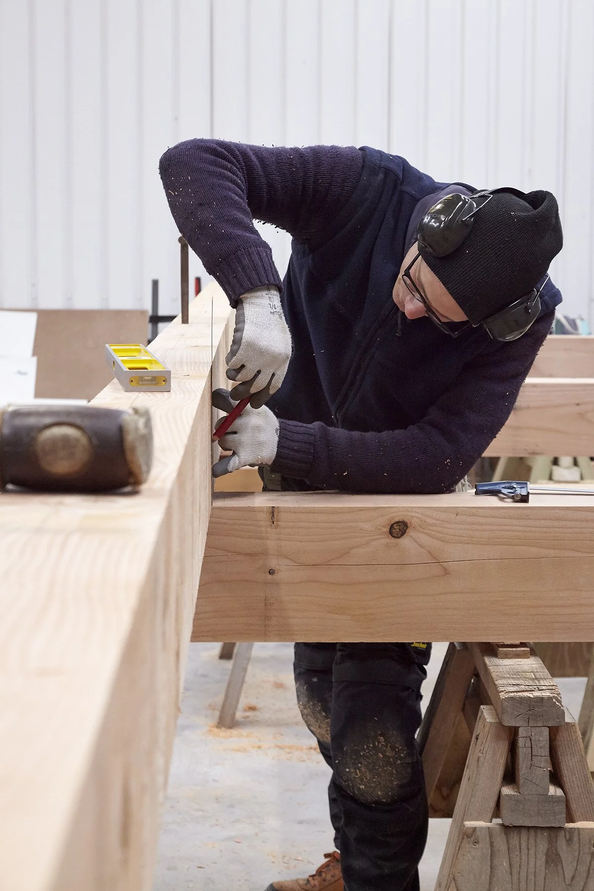 Tolson Hall timber wall frame fabrication 21.jpg