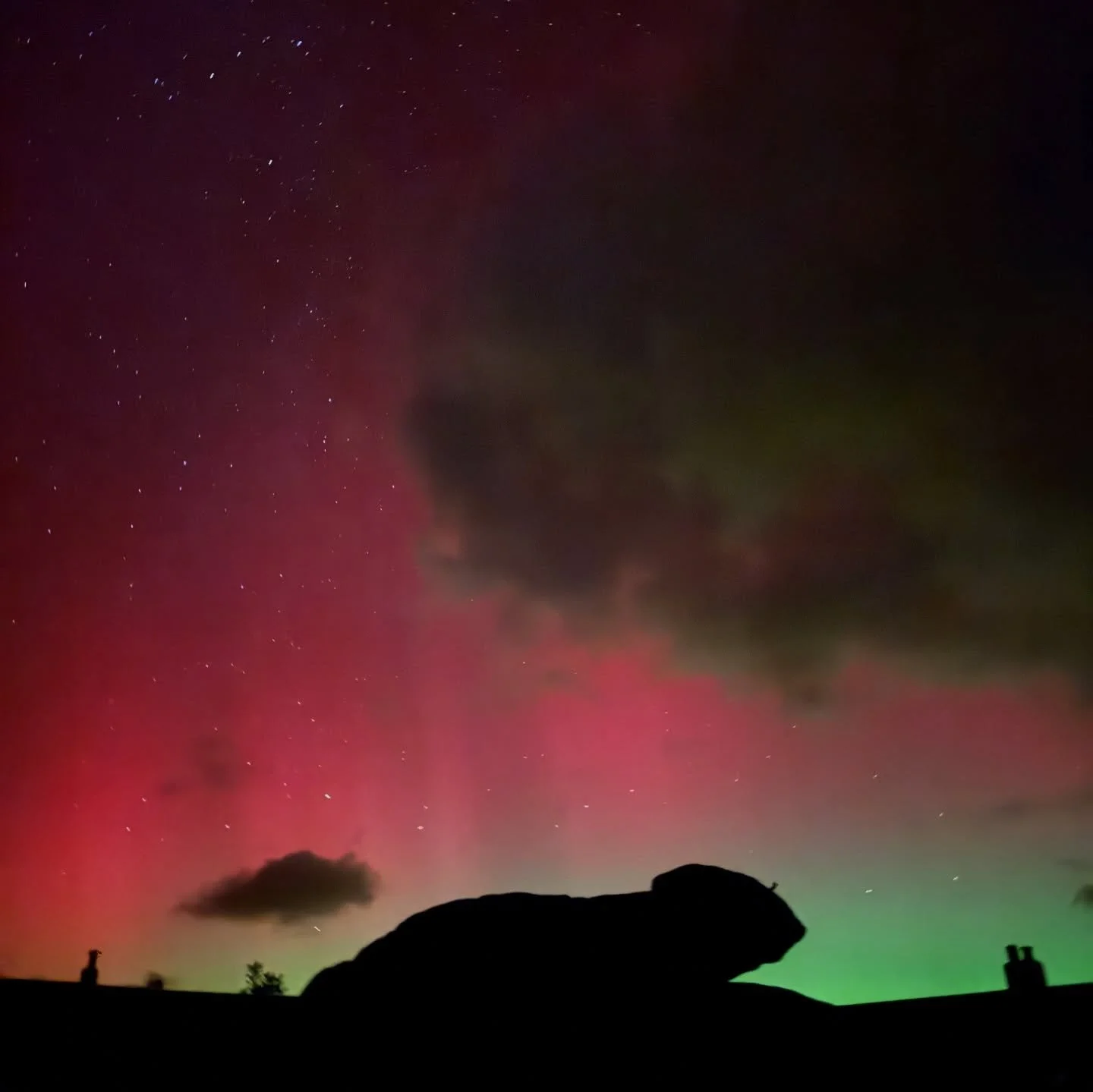 Some of the best Northern Lights, (aurora borealis) I think I have seen. ! What a show !! #St Martins #Scilly