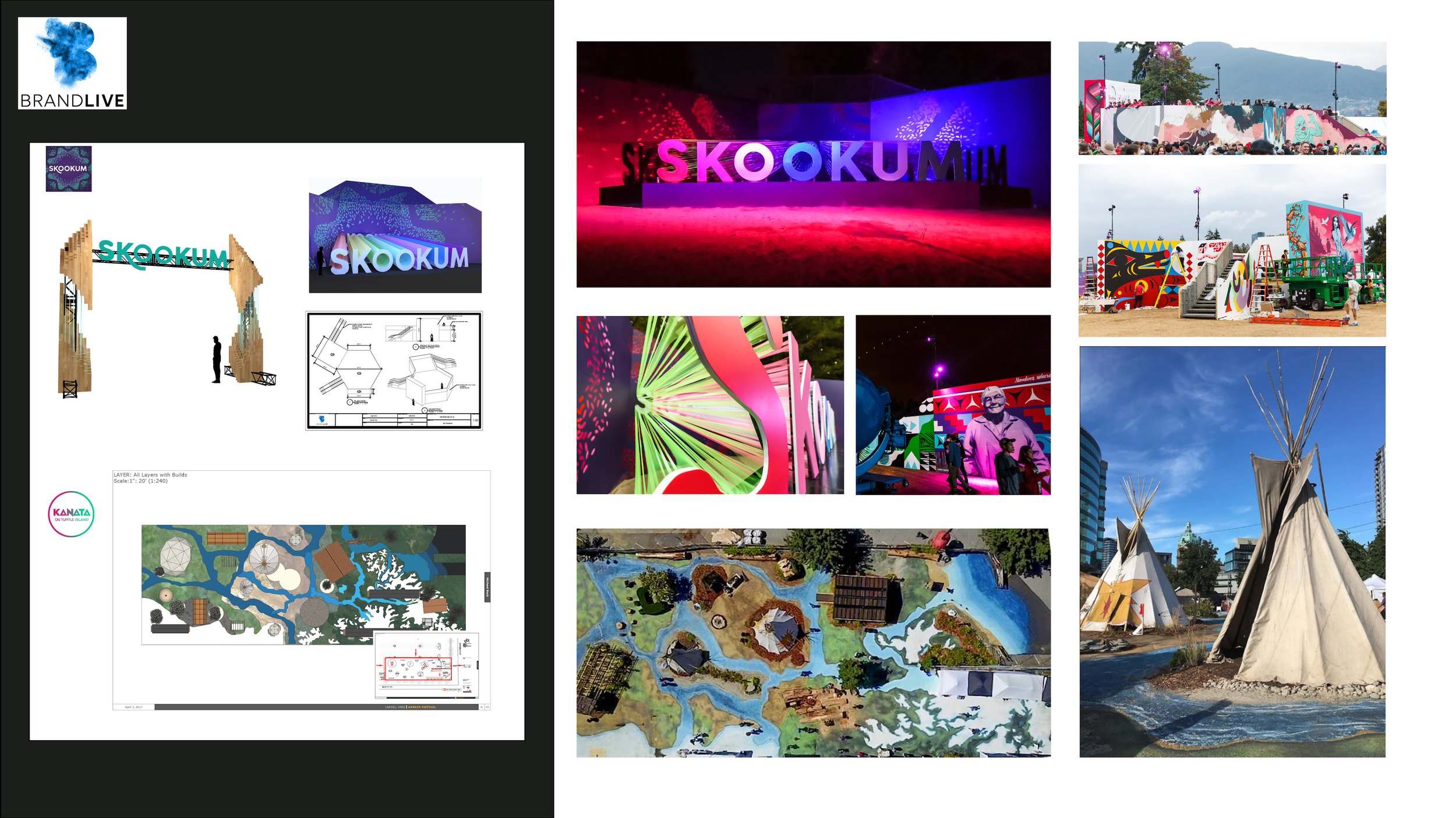 Production Design - Brandlive :        Skookum Festival / Kanata Festival 