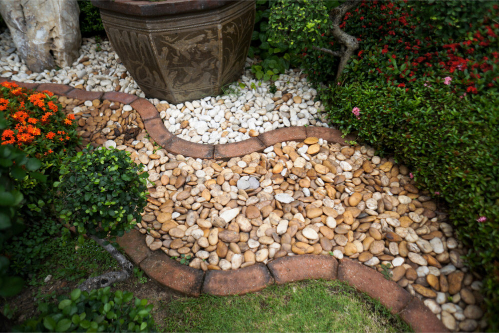 Decorative rock is a clean, versatile and inexpensive way to