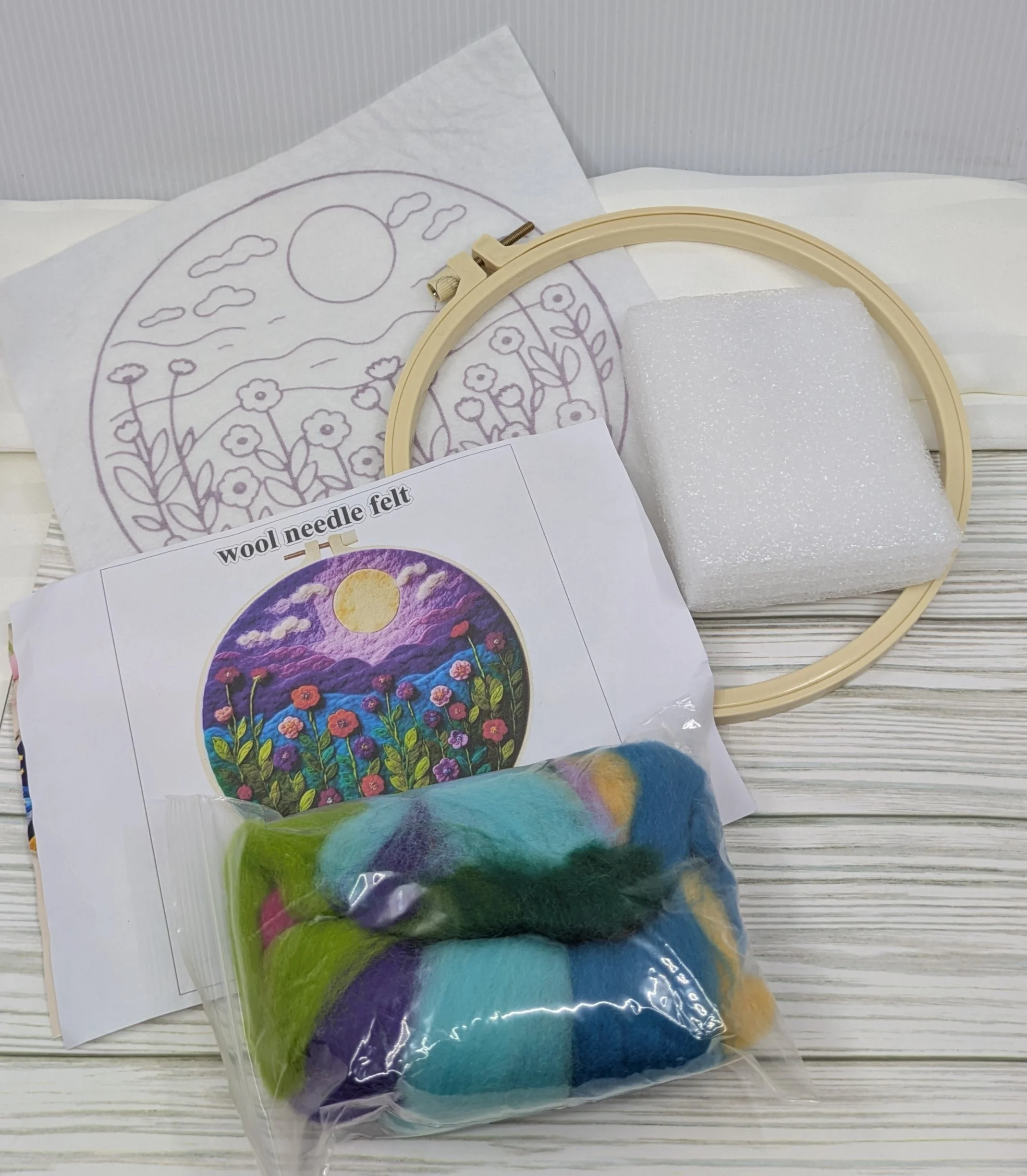Wool Felting Painting Kit