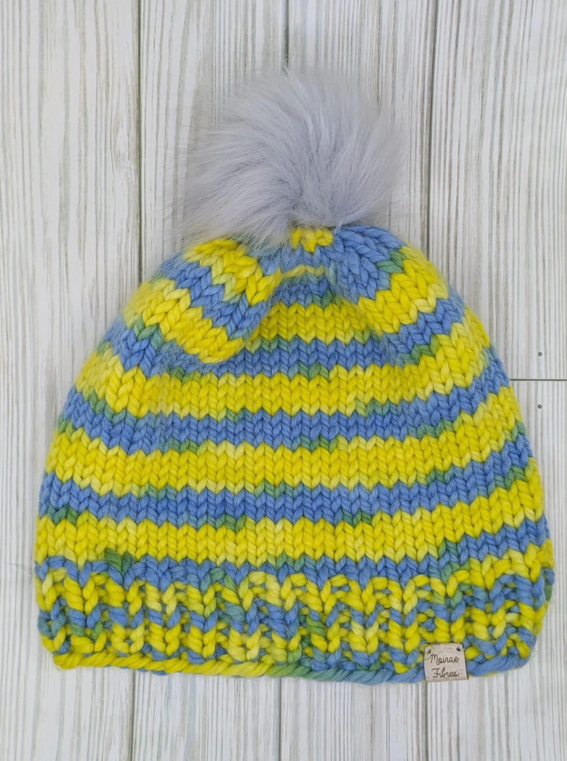 Blue & Yellow Striped Hat