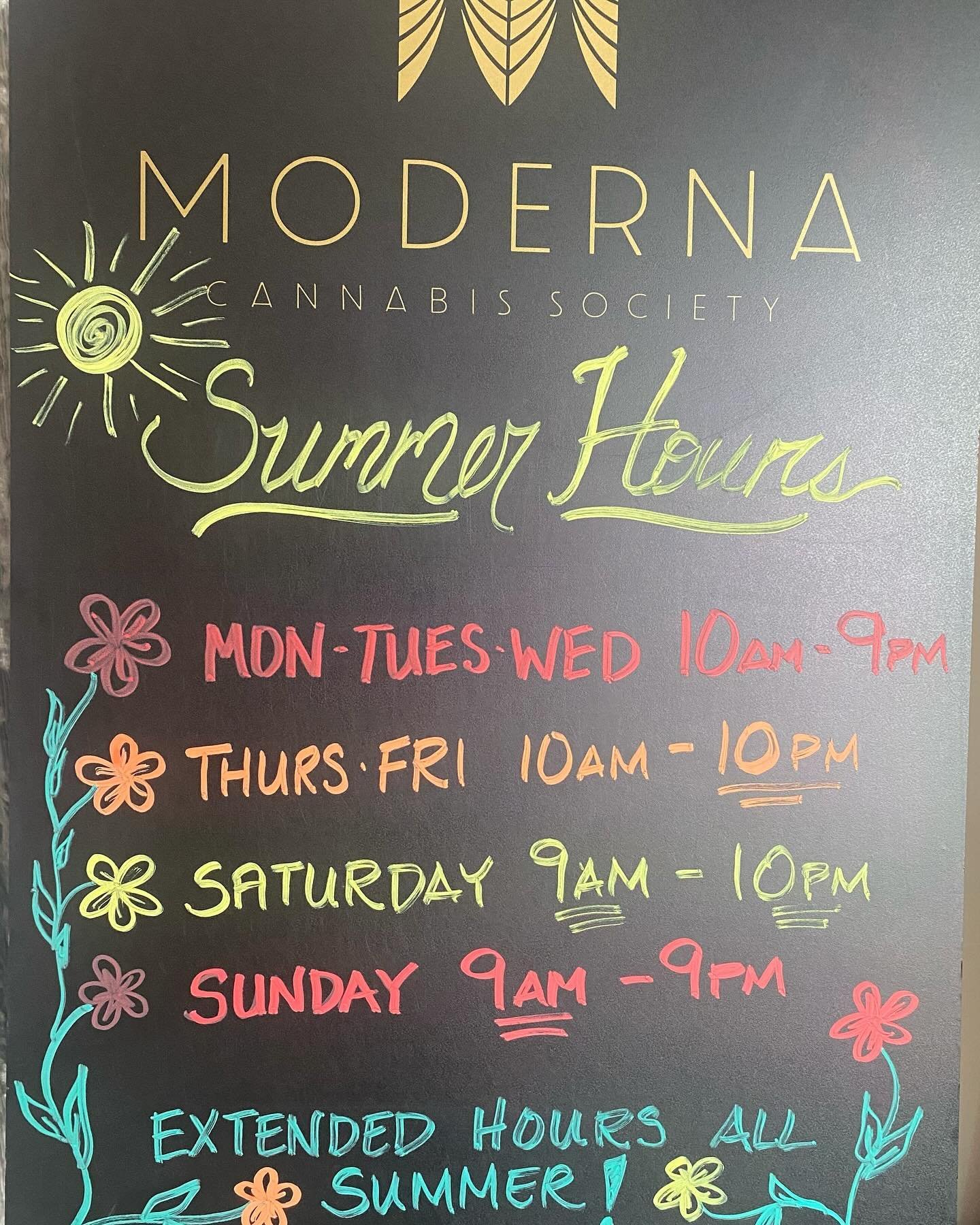 While it may not feel like summer with all the snow this week, our Extended Summer Hours are now in effect.  Open longer so you can make the most of your summer weekends!