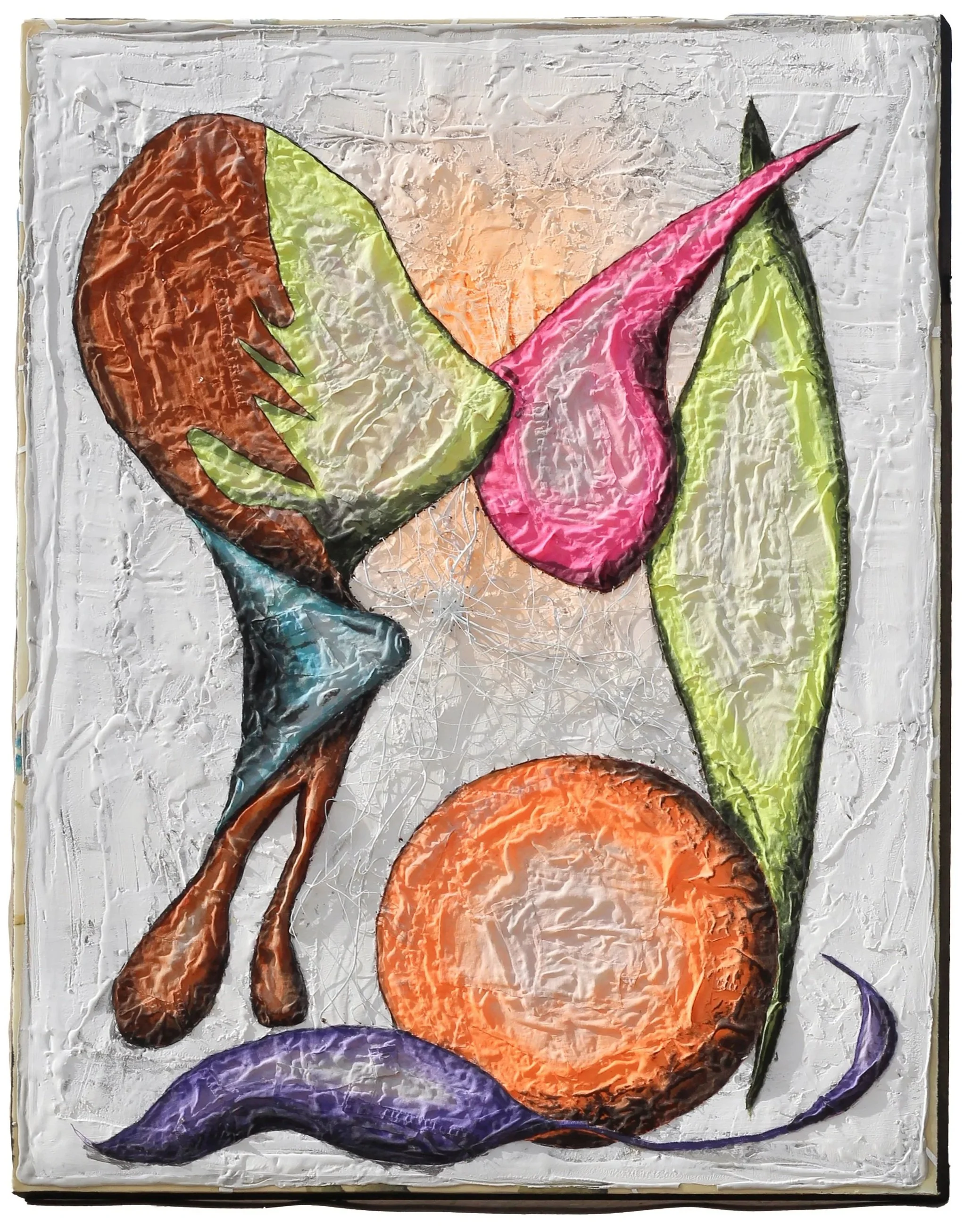 ARMPIT // Concrete, Linen Fabric, Wire, Acrylic paint, 2023