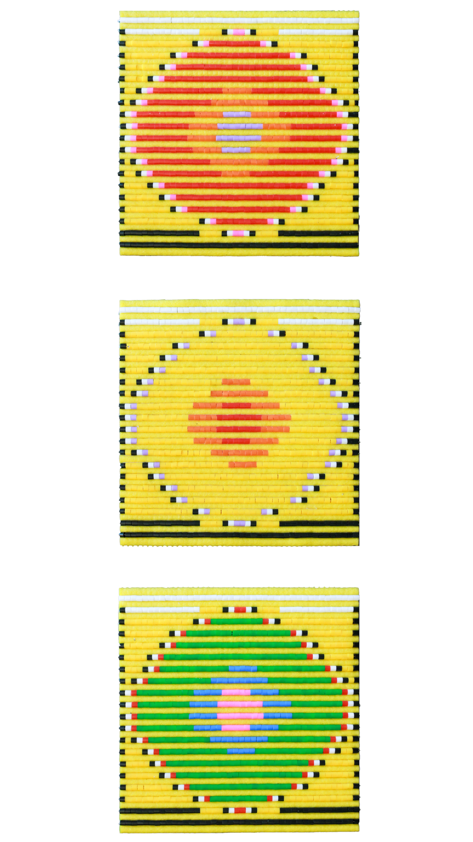 RED LIGHT GREEN LIGHT // Beads on foam, 2025