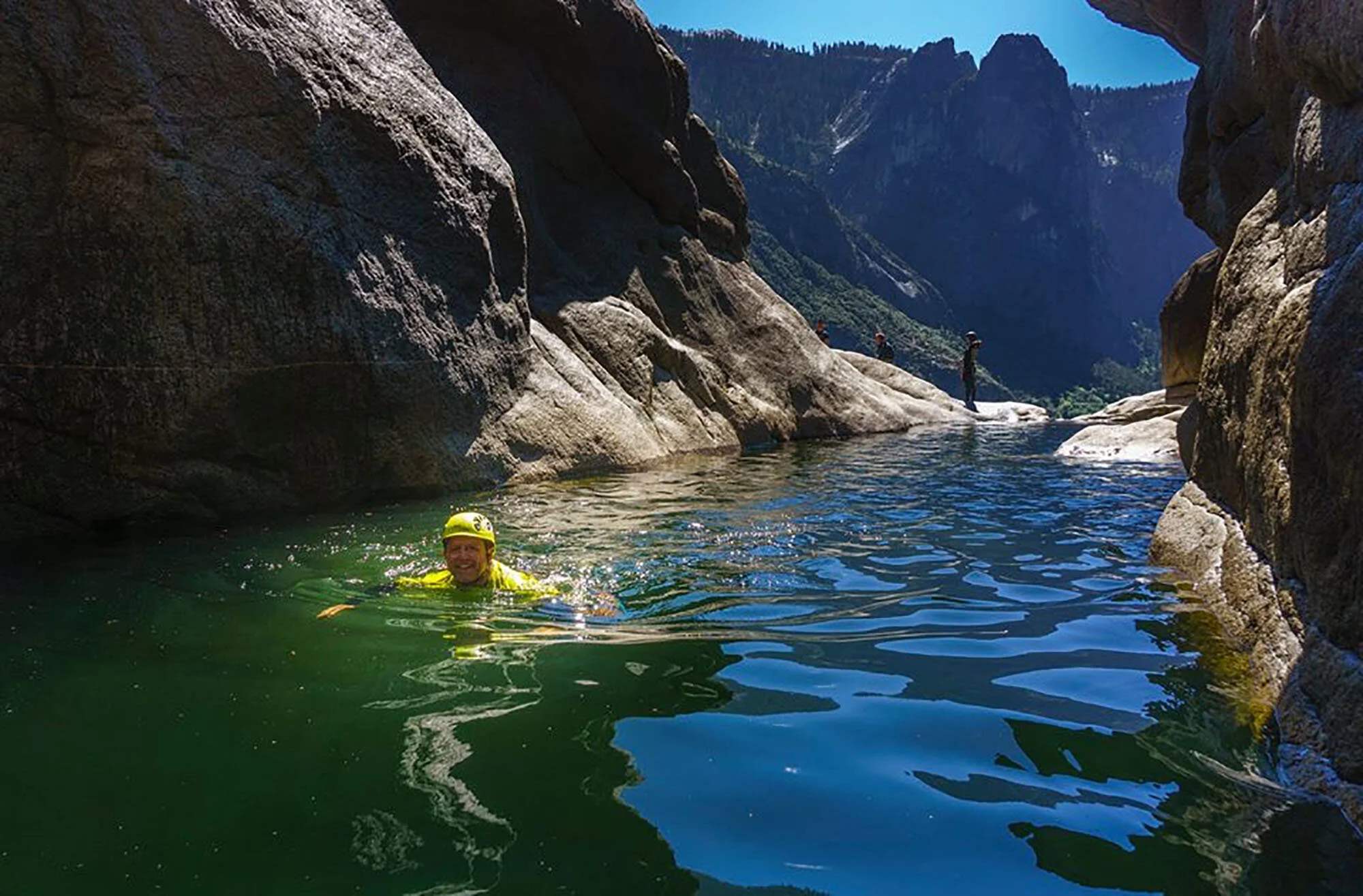  Thomas' shot of Greg enjoying Yosemite's best swilling hole. 