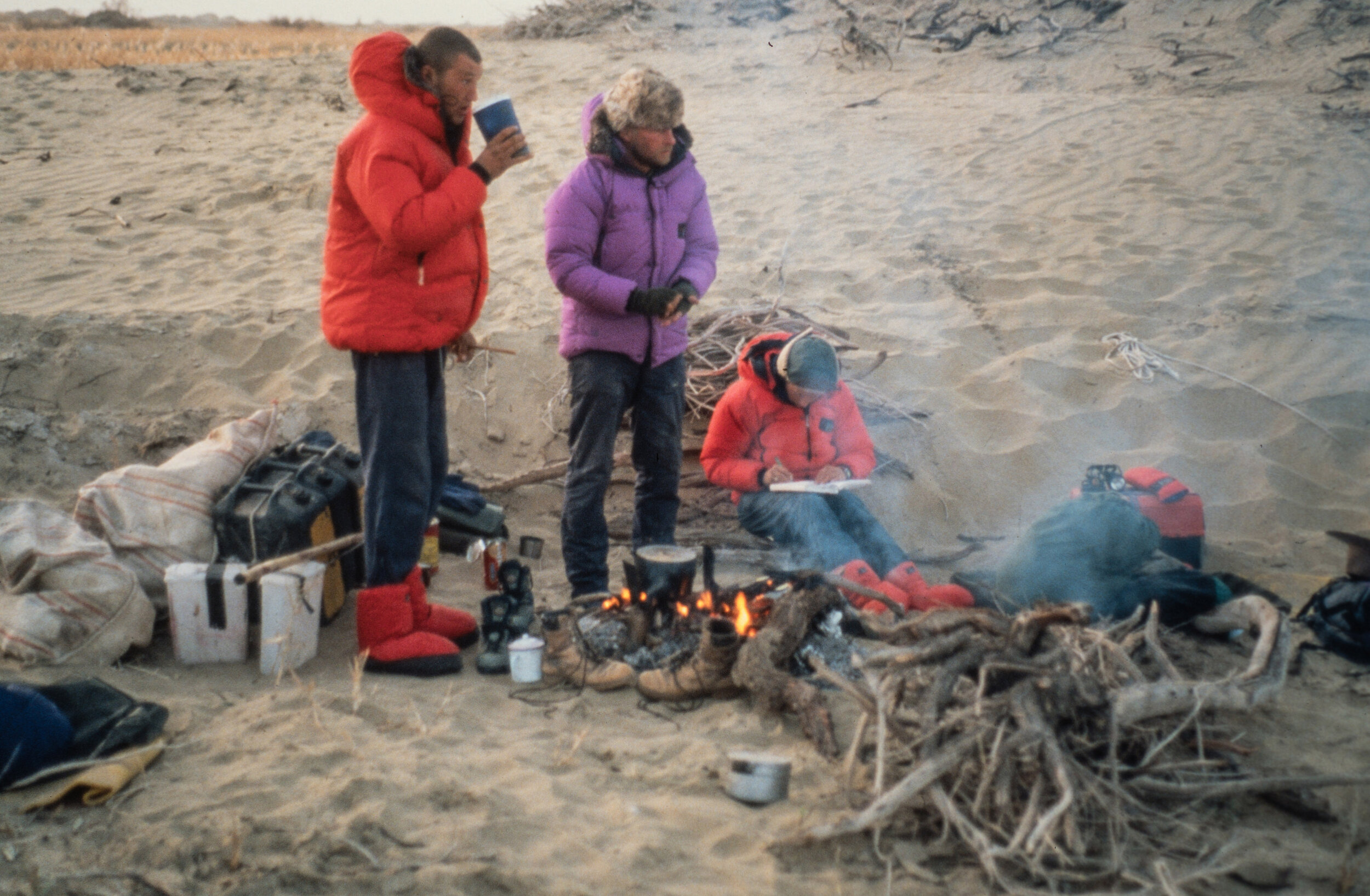  The crossing began at an elevation of 5000 feet on Sept. 24 and finished at an elevation of 4000 feet on Nov. 21. Needless to say the temperatures dropped well below freezing the final weeks of the crossing.  