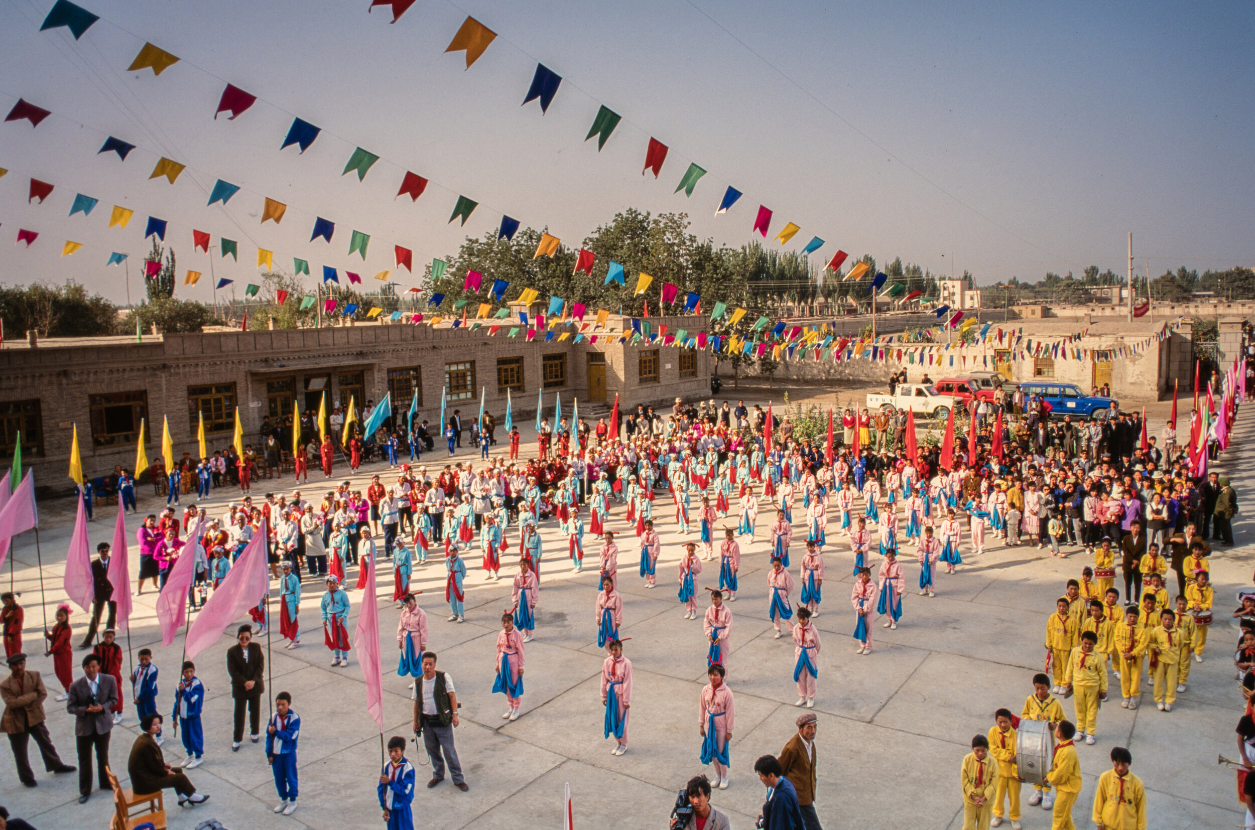  The community threw a huge celebration marking the completion of the first crossing of the Taklamakan.  