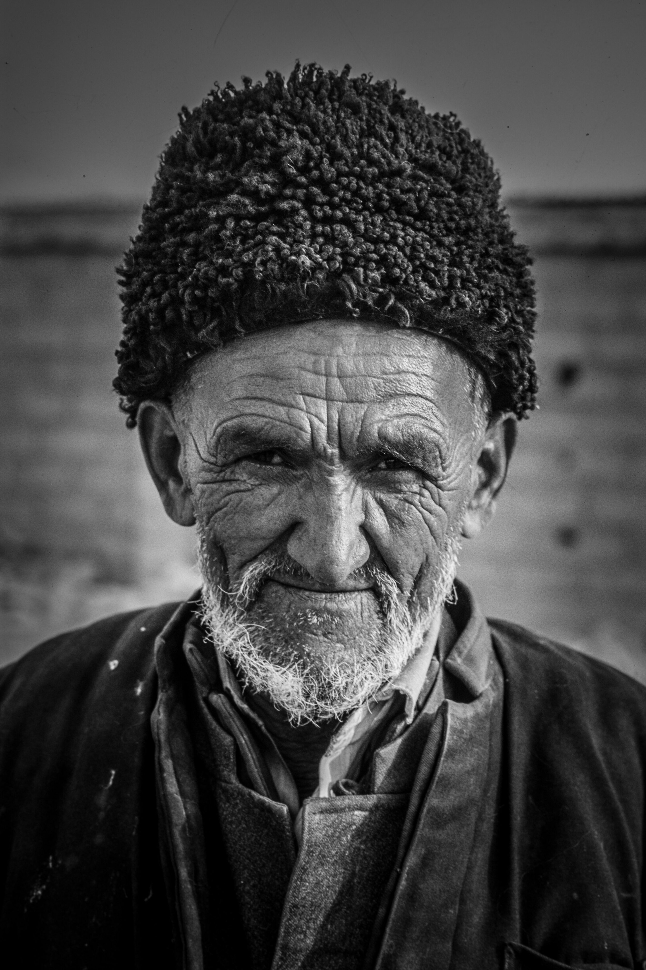  Portrait of a Uighur man.  