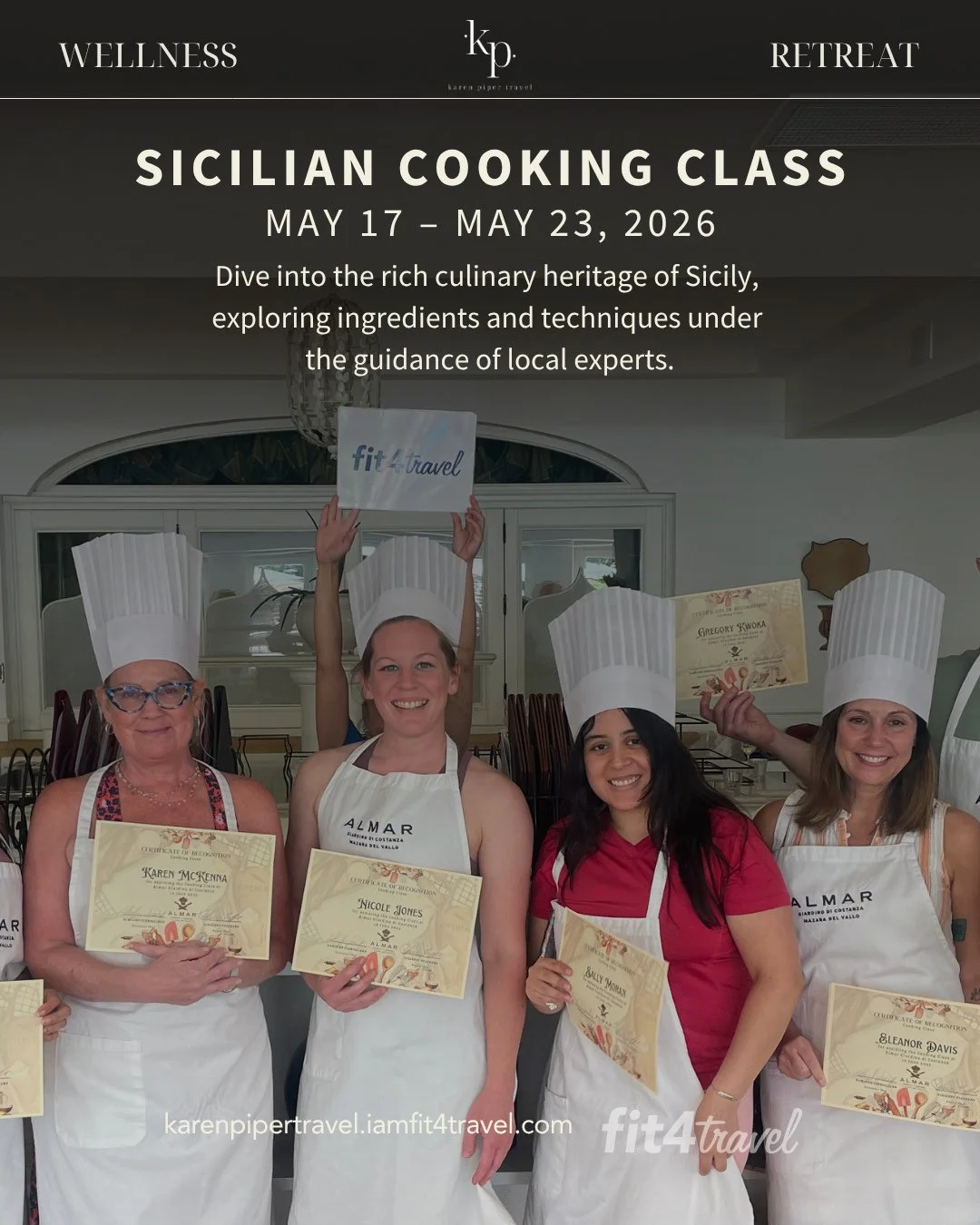 Craving authentic Italian cuisine? ⁠
⁠
Join Karen in Italy this spring to savor fresh pasta, gelato, and wine in the heart of Tuscany. ⁠
⁠
Limited spots left! ⁠
⁠
Use code SAVE200 (first 5) or SAVE150 (next 5) to save on your trip. ⁠
⁠
Book at karenp