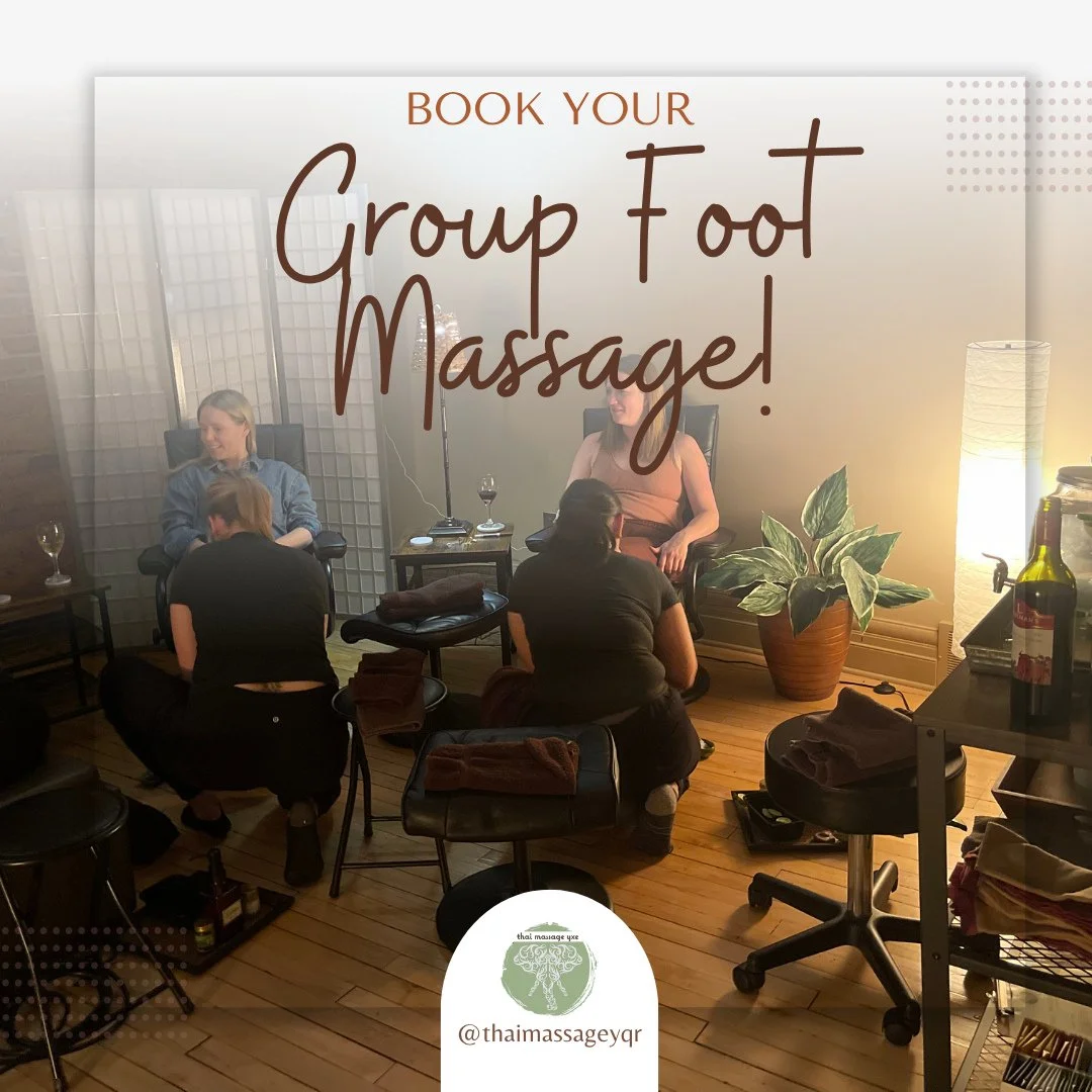 Grab Your Besties for a Group Foot Massage Party! ⁠
⁠
Unwind together with a relaxing 90-minute session for just $150!⁠
⁠
Pamper your feet, neck, &amp; shoulders⁠
Enjoy light snacks &amp; refreshing beverages⁠
Perfect for a fun, stress-free hangout ⁠