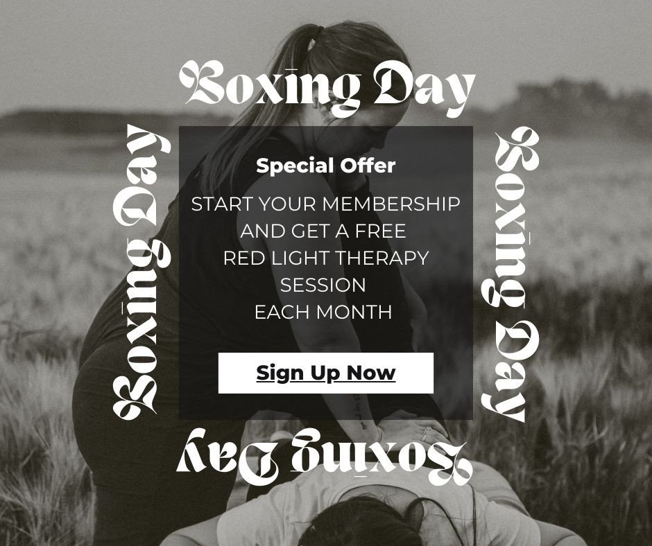 Want regular massage but hate booking over and over?⁠
⁠
Our membership starts at about $82.50/month + GST for a 60-minute session. ⁠
⁠
⁠
You get priority scheduling, a consistent self-care rhythm &mdash; and this Boxing Week: free red-light therapy e