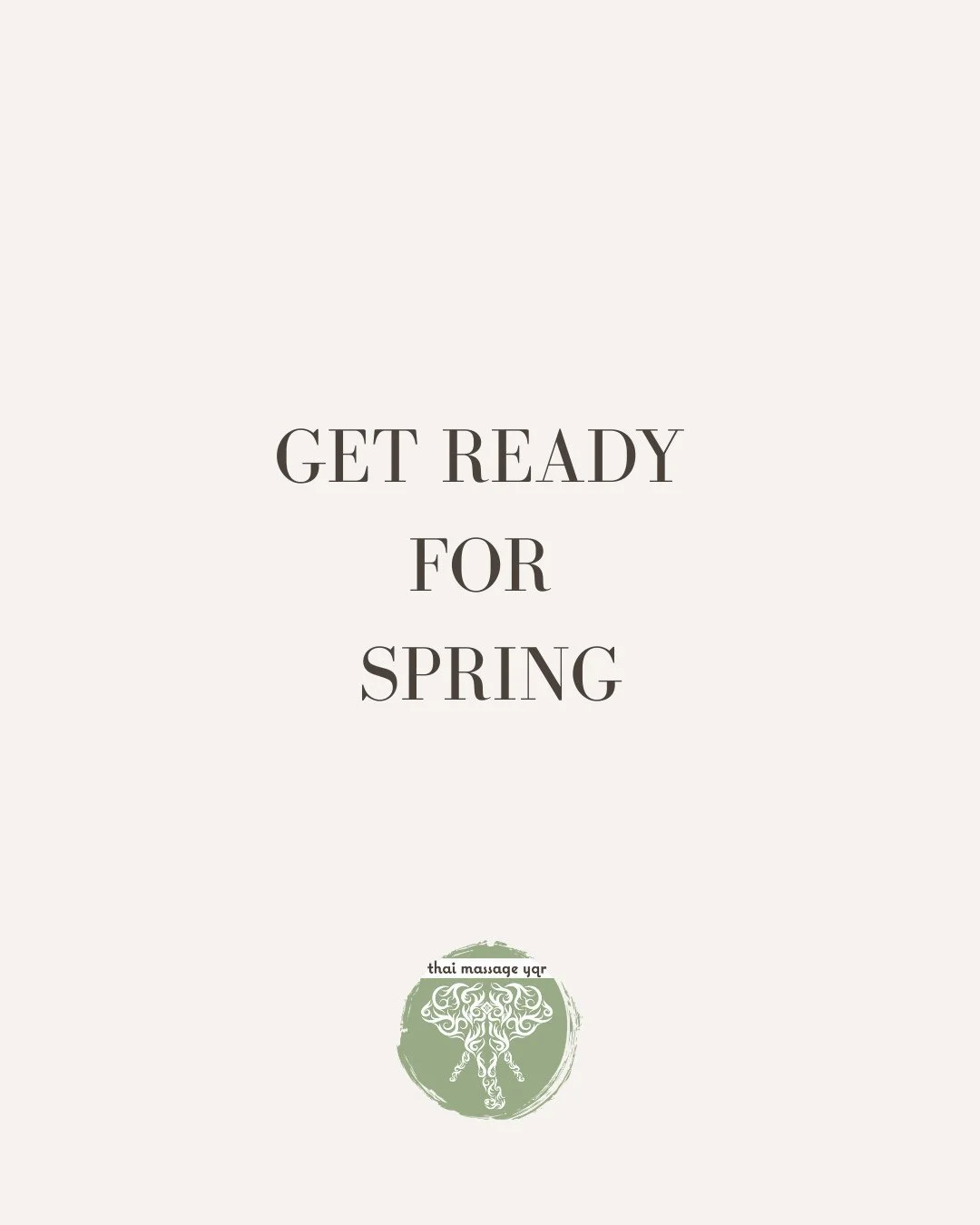 Your body needs to move.⁠
⁠
Spring activity ramps up fast.⁠
⁠
Golf swings. Longer walks. More time outside.⁠
⁠
If your body isn&rsquo;t ready, it shows up as tightness and pain.⁠
⁠
Start now so you&rsquo;re not playing catch-up later.⁠
⁠
Book a Thai 