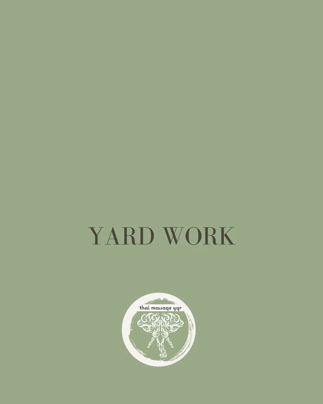 Your weekend yard work workout is catching up to you.⁠
⁠
Raking. ⁠
Planting flowers. ⁠
Cleaning the yard.⁠
⁠
Your back and hips feel it.⁠
⁠
Thai Massage helps release the tension before it becomes pain.⁠
⁠
👉 Link in bio to book⁠