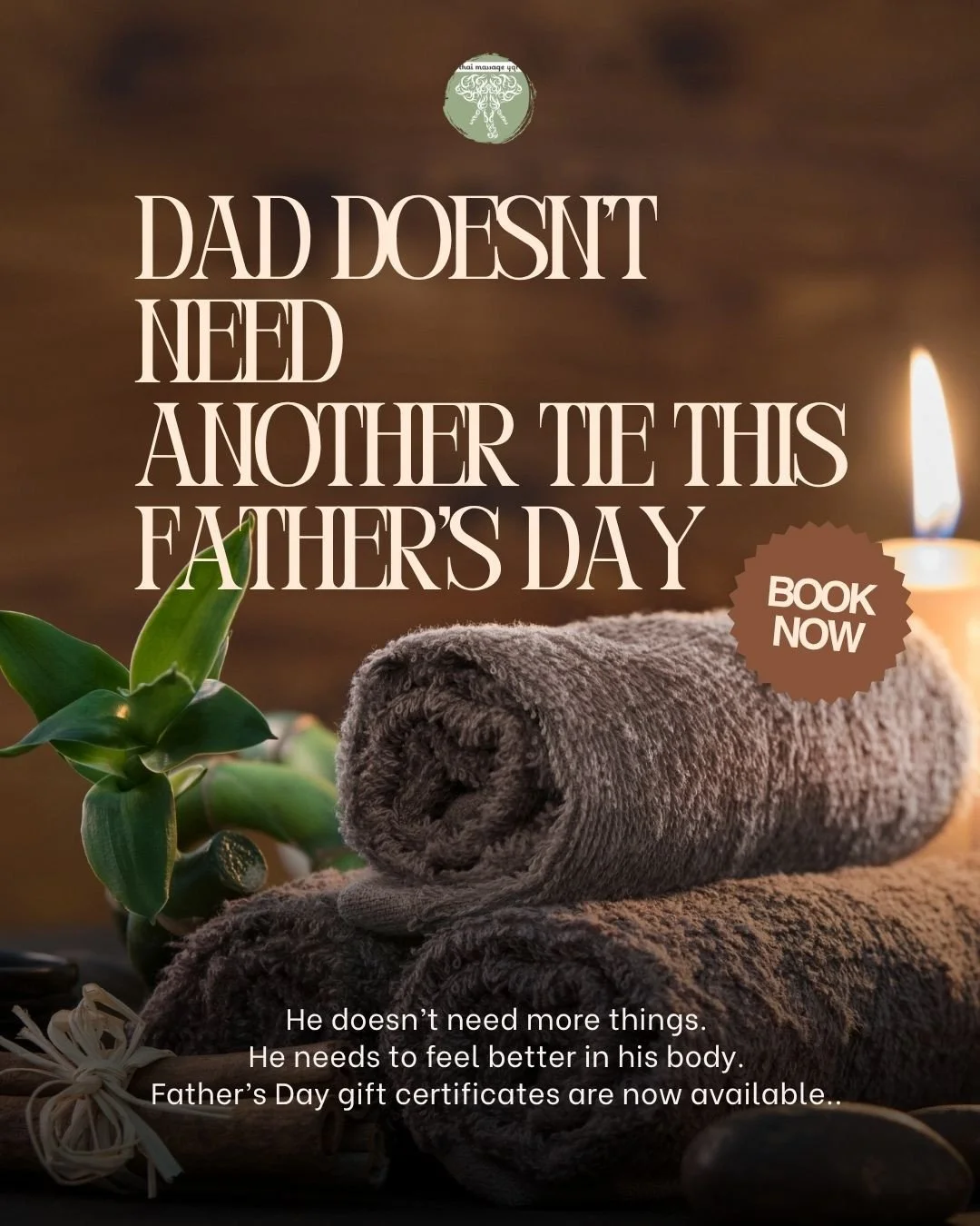 Most people are going to buy another tie or gift card this Father&rsquo;s Day.⁠
⁠
He doesn&rsquo;t need more things.⁠
⁠
He needs to feel better in his body.⁠
⁠
Tight back. Stiff hips. Stress that sits in the body.⁠
⁠
This is what most dads are carryi