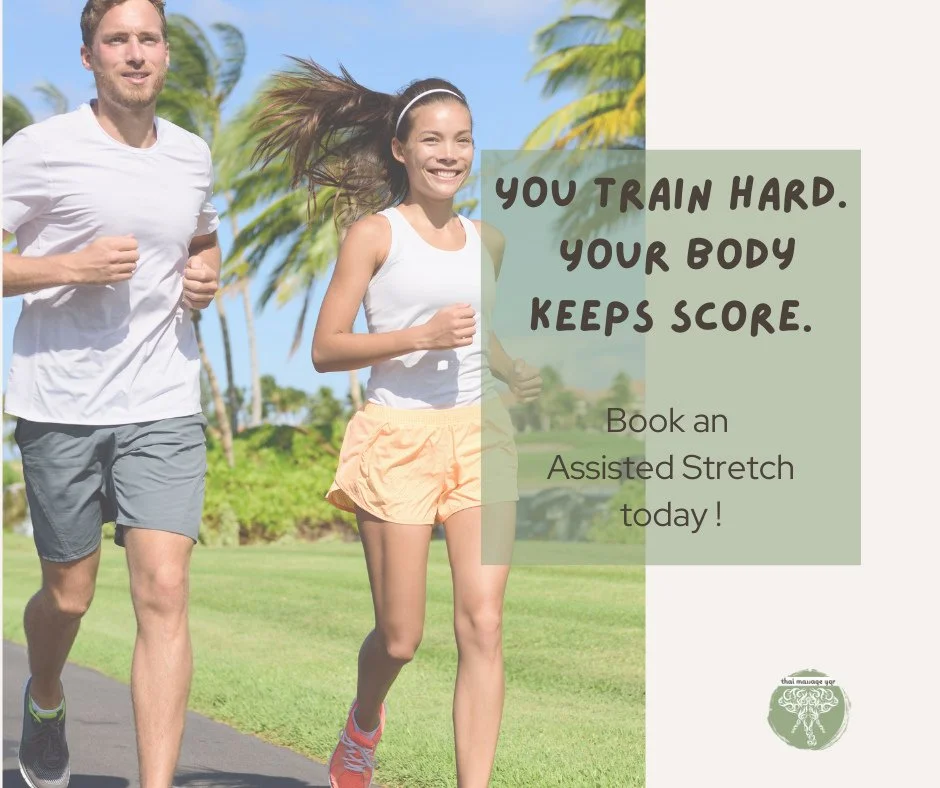 RUNNERS⁠
⁠
You train hard.⁠
Your body keeps score.⁠
⁠
Tight calves.⁠
Hip tension.⁠
Achy knees.⁠
Heavy legs.⁠
⁠
Recovery is not a luxury. It is part of performance.⁠
⁠
Thai Massage combines deep tissue work with assisted stretching to help your body r