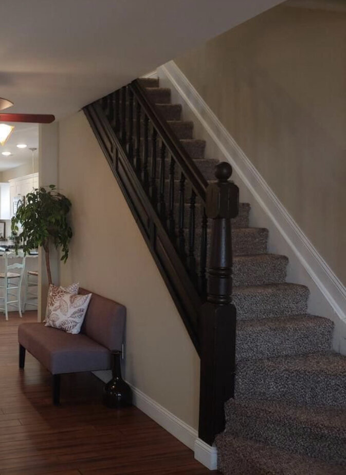 Removing Old Stair Carpet (And 600 Staples)