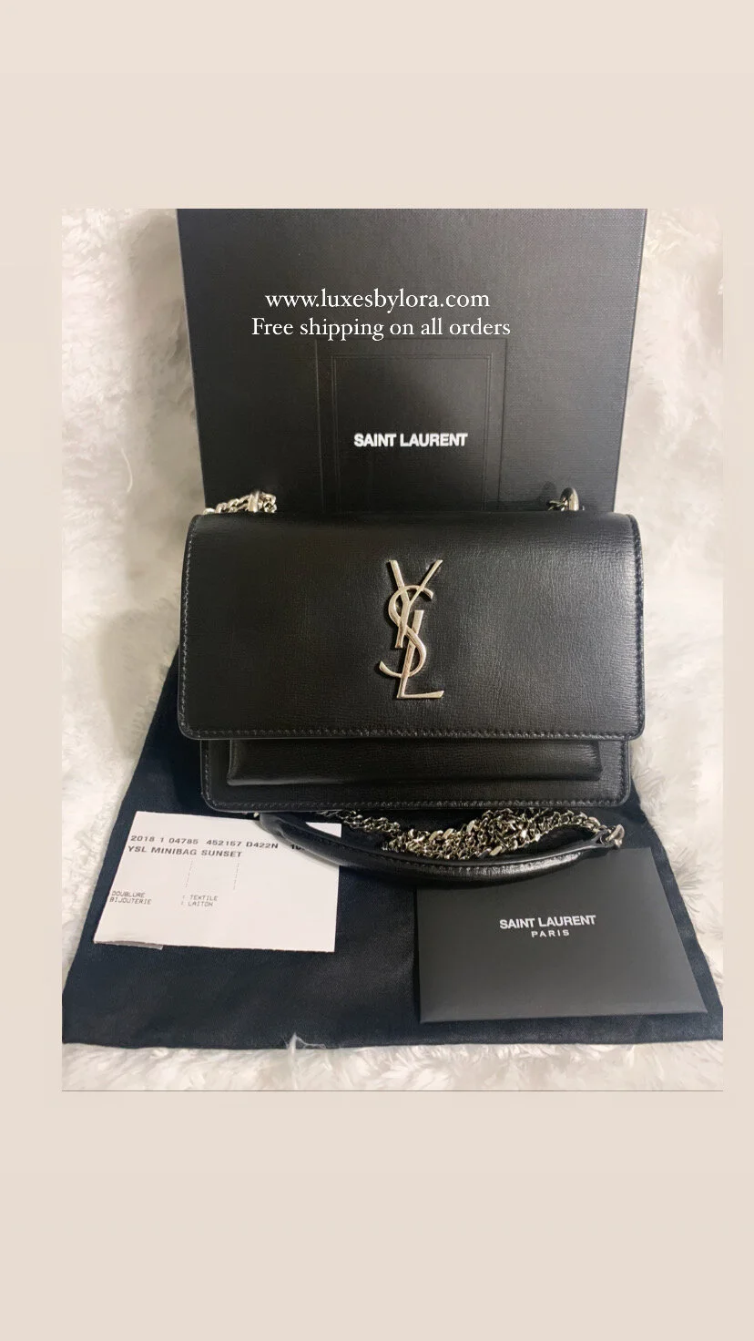 ysl mini sunset silver