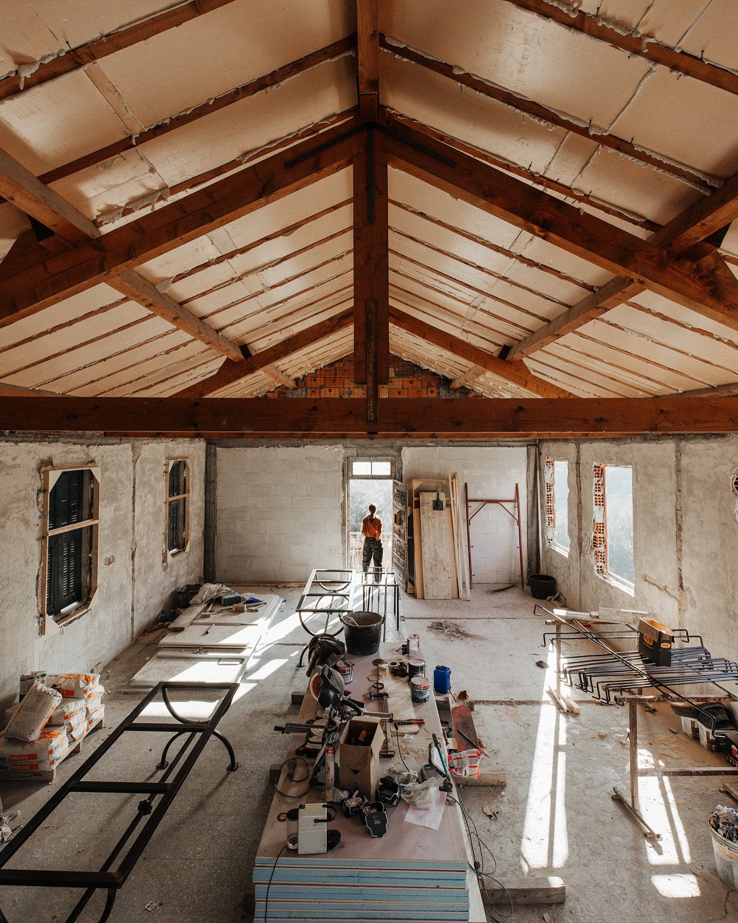 A glimpse into our Italian Renovation project. 
&bull;
@anastasialange and I just wrapped up a week of fine-tuning the layout with our contractor. I wanted to document the space before the walls go up, so here are a few scenes from our latest visit. 