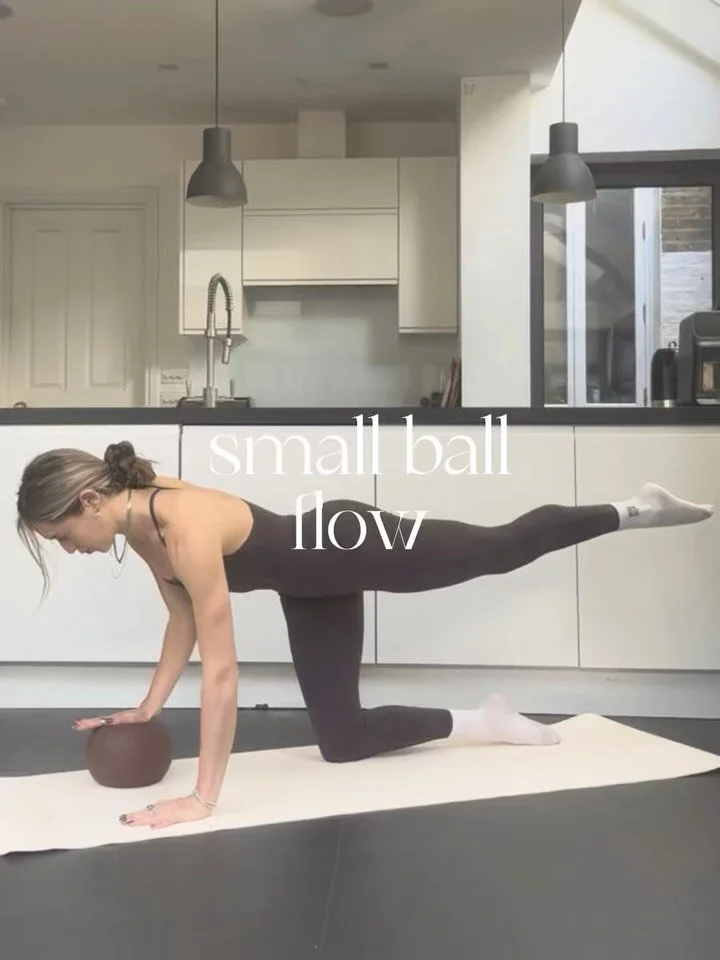 Soothing, soulful, slowness with the small ball = heaven after a long week. Save for some gentle nourishment over the weekend ☁️ this is part 2 of a series I shared a couple weeks ago. If you like these, you&rsquo;ll love our huge variety of pilates 