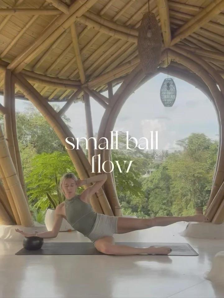 i love the rolling motion of the ball in these first sequences for making the movement more fluid &amp; fascial 🌊 we&rsquo;re encouraging connective tissues to more readily glide along each other, gently coaxing open sticky adhesions &amp; hydrating