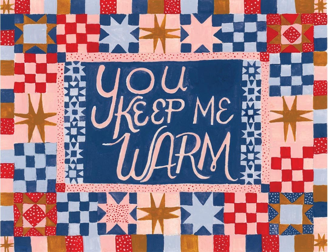 You Keep Me Warm, 2026. Gouache.