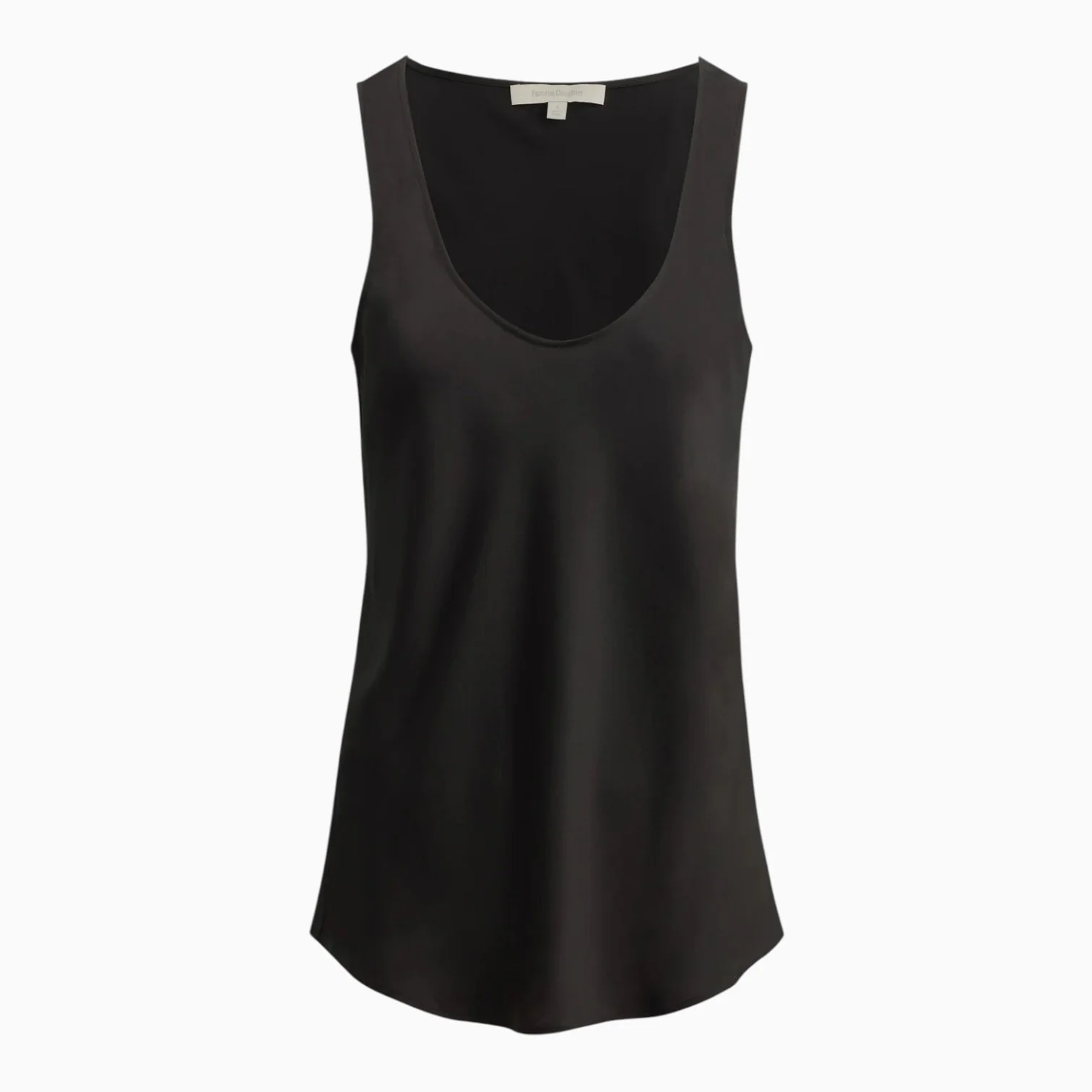 Black Satin Tank