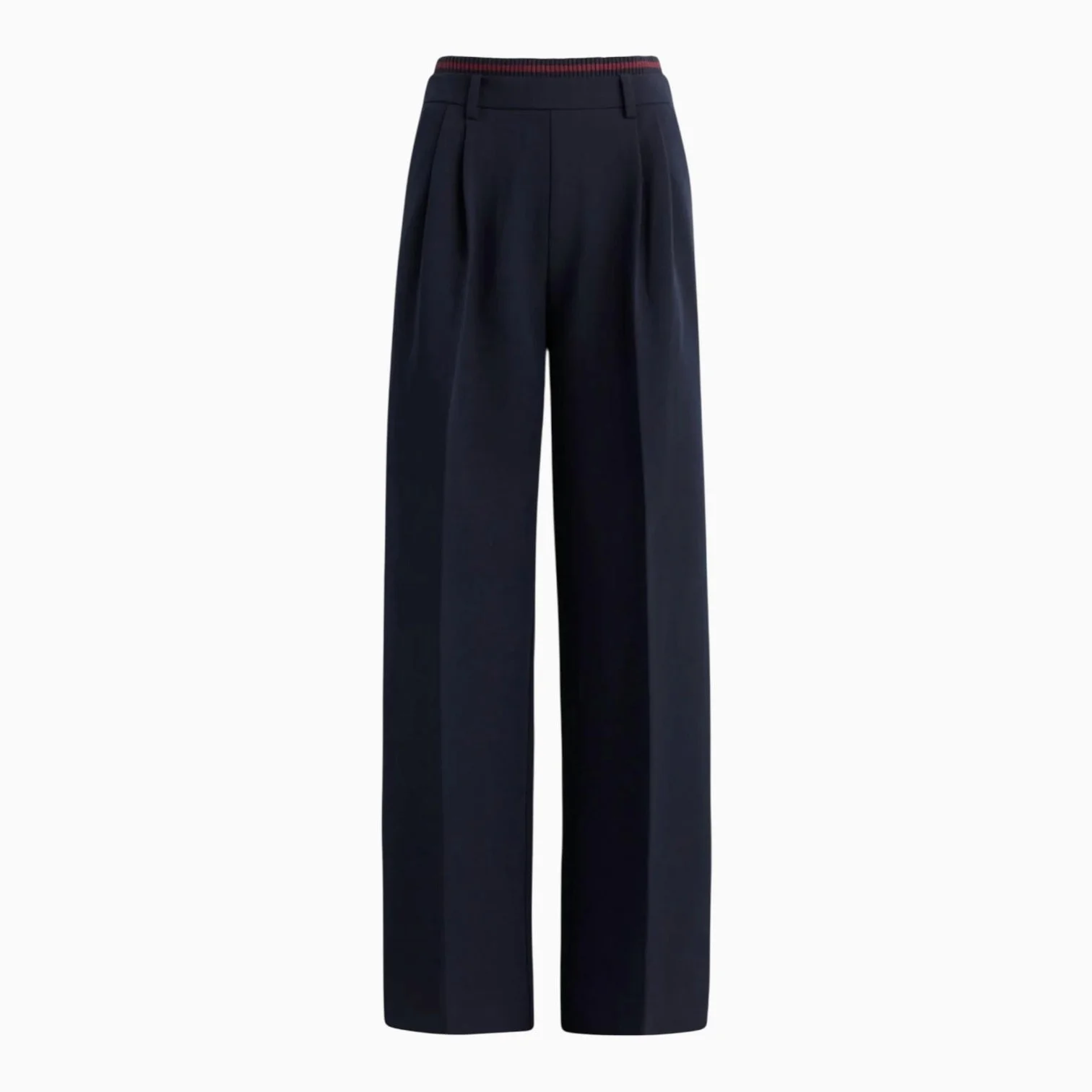 Navy/Vino Wide Leg Trousers