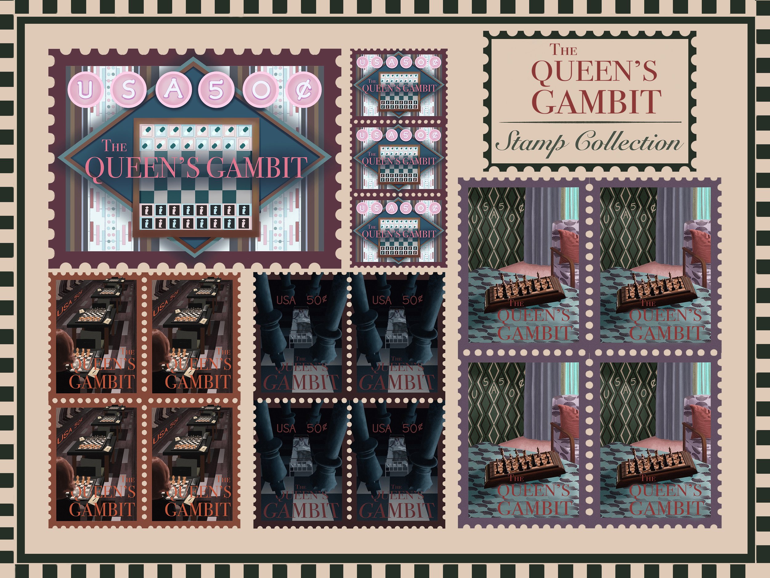 The Queen's Gambit Stamp Collection (2021)
