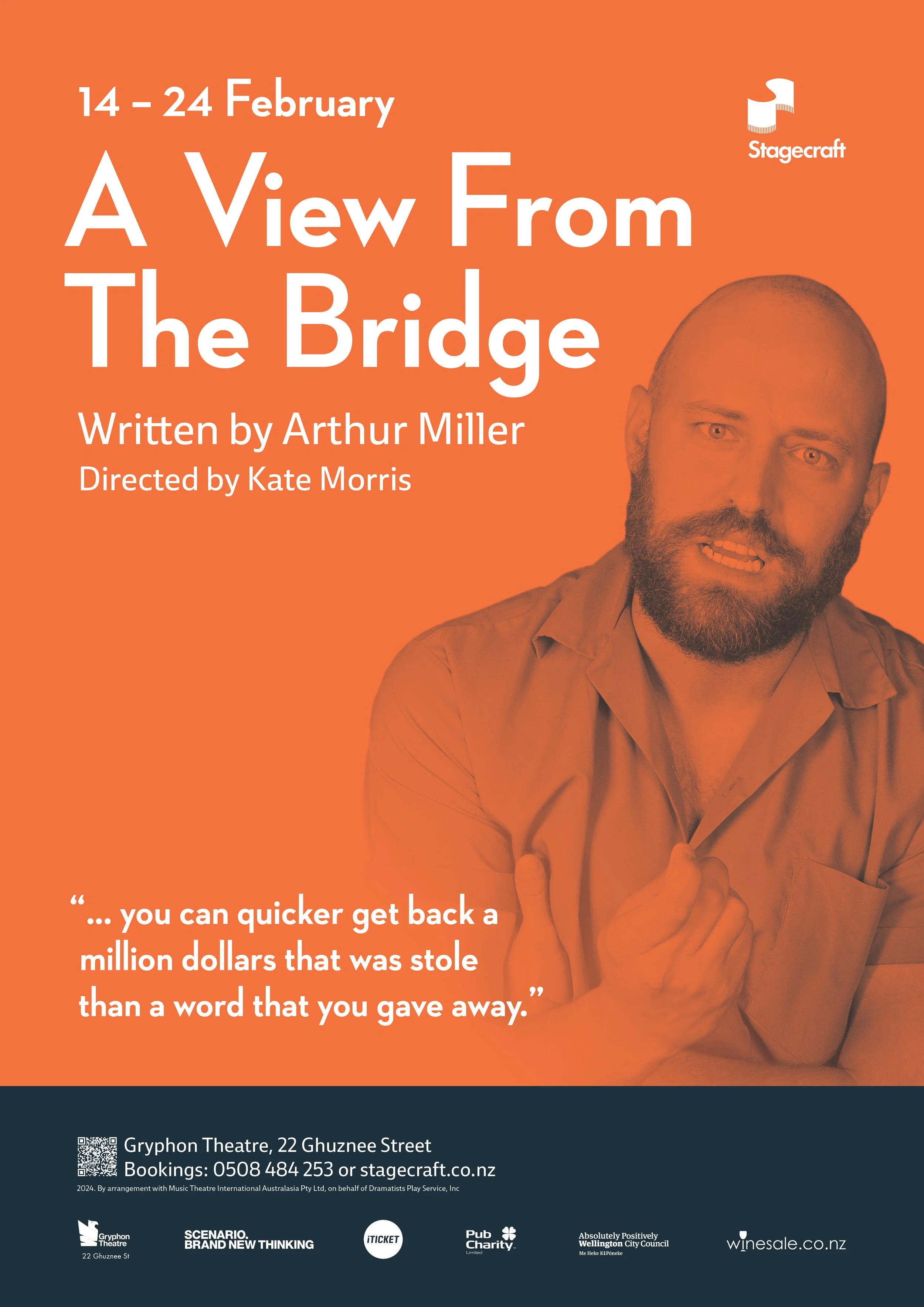 A View from the Bridge (2024) — Stagecraft Theatre Wellington, NZ