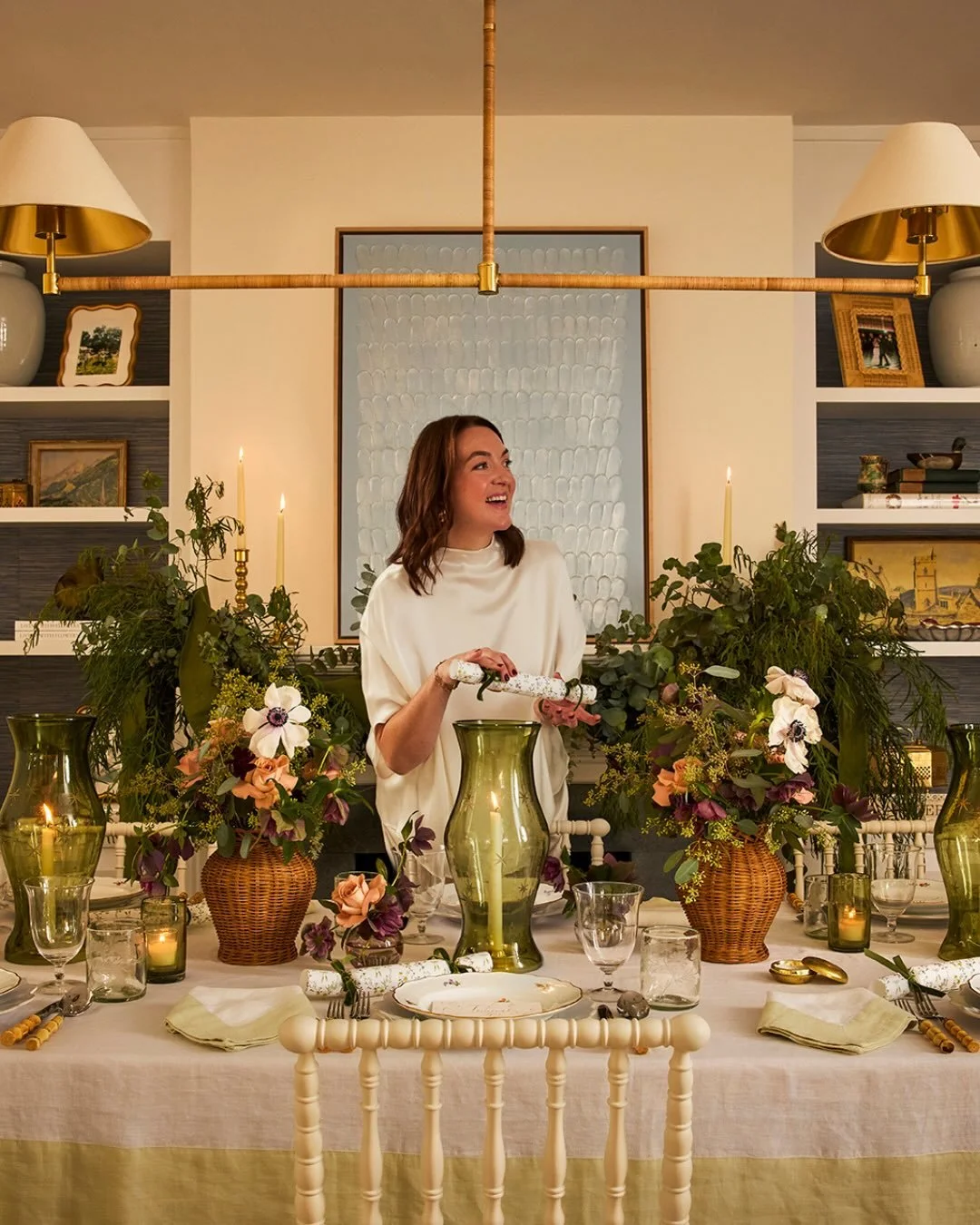 Looking back at our kickoff to the holidays last month for @serenaandlily&rsquo;s Dress the Table series ✨ We were thrilled to design the Westport tabletop installation and event alongside @madelineomalley_ and @archdigest .

For our table, we drew i