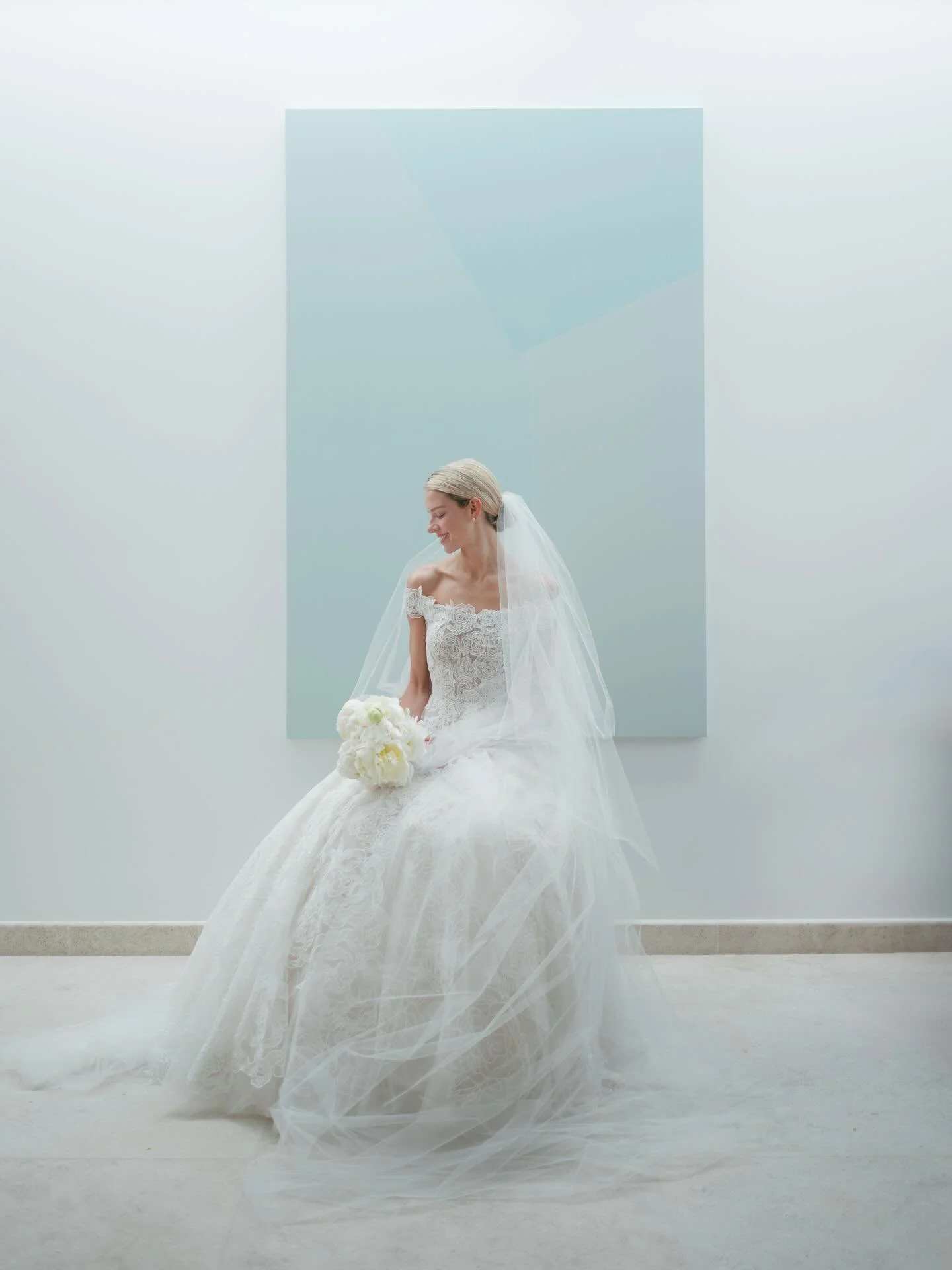No Monday blues here 🩵 Will forever love these timeless bridal portraits of Caroline in St. Barths.

Planning &amp; Design @augustacole 
Photographs @corbingurkin

@cynthiacooksmith
@b_floralevents
@oscardelarenta

#augustacole #augustacoleweddings 