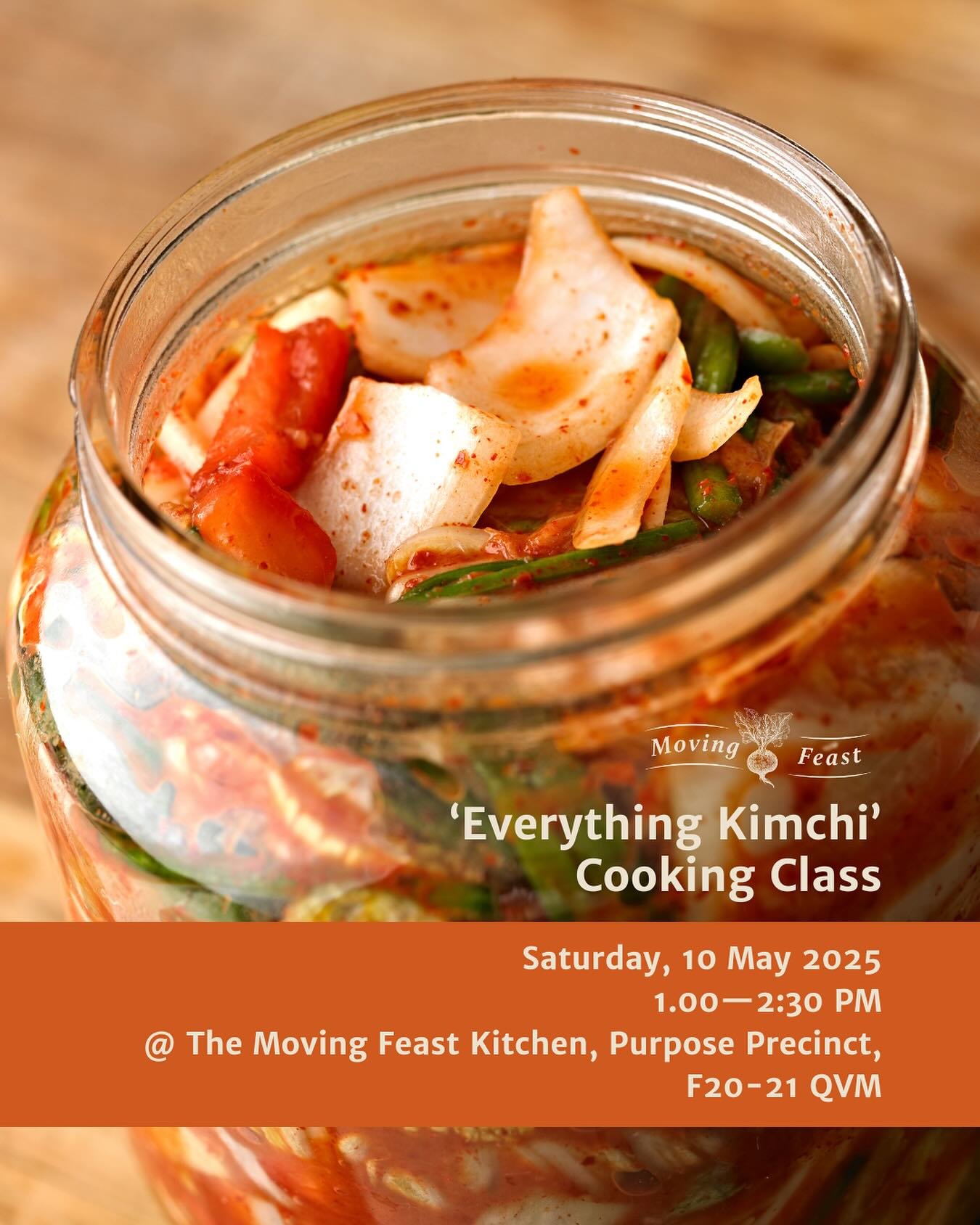 Got free time this weekend?

Join us for an immersive, hands-on experience in sustainable cooking at our zero-waste kitchen, right in the heart of Queen Victoria Market&rsquo;s Purpose Precinct. This two-hour workshop series, led by our Eco-Chef, wil