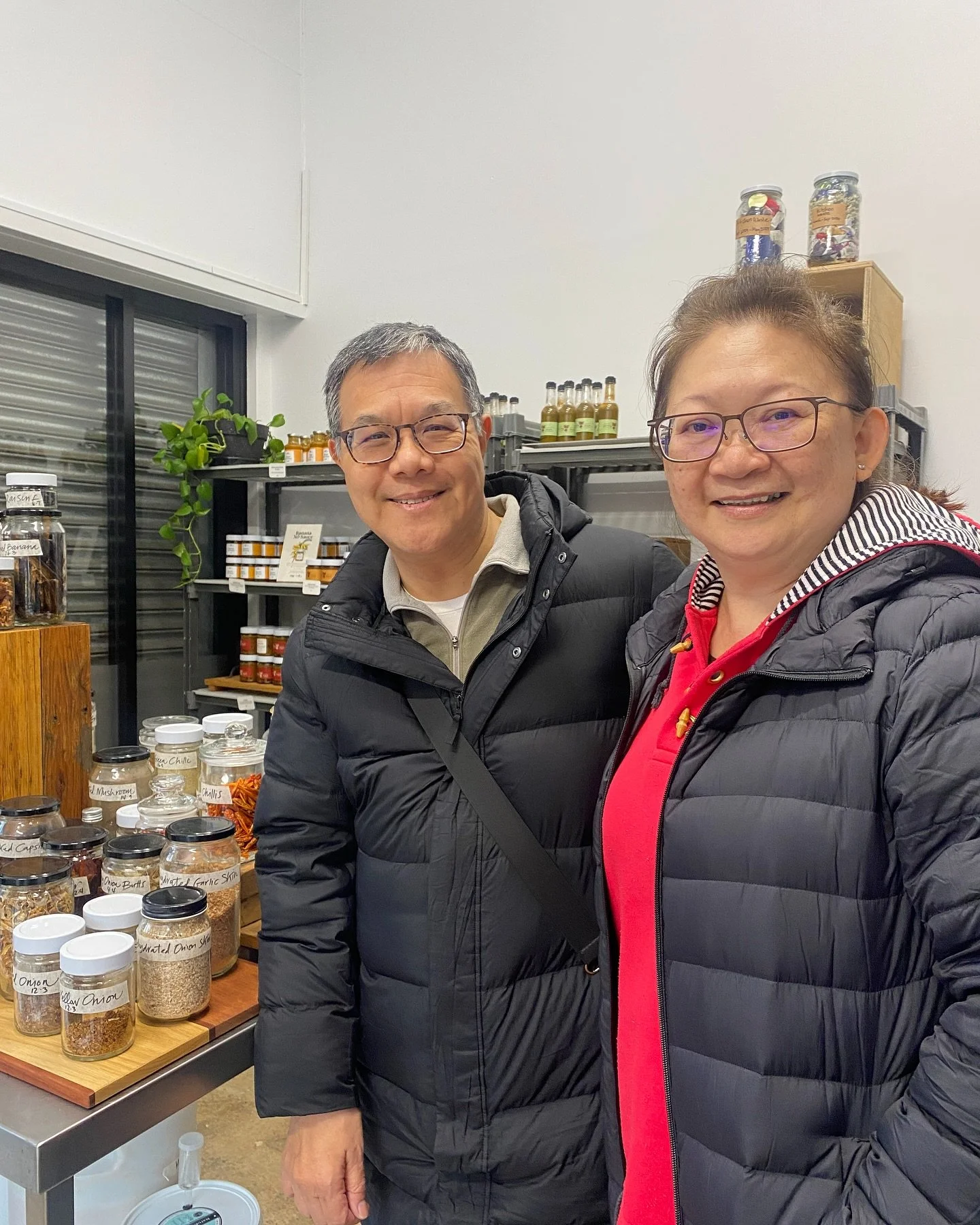 We love people stopping by the Moving Feast Kitchen at @vicmarket, curious to see what we&rsquo;re up to

This week, Felicia and Edmund stopped by, on holiday in Australia from Singapore (and enjoying the colder weather!). Back home and in semi-retir