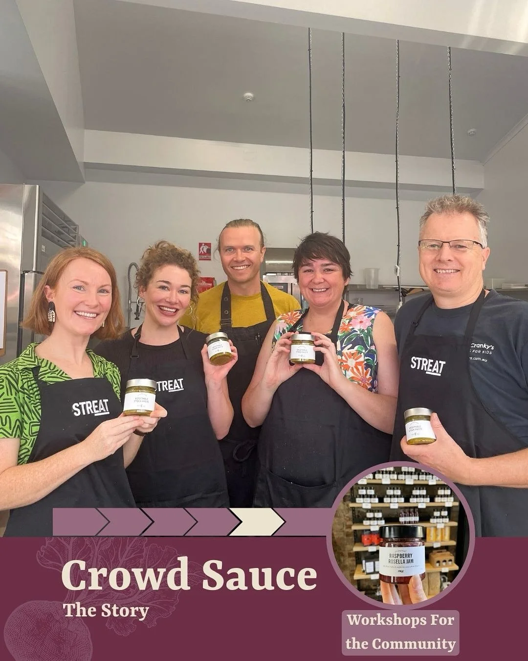 As part of the CrowdSauce project at Queen Victoria Market, we wanted to help build skills and confidence in the kitchen to reduce food waste at home

So we teamed up with MAKE Studios Principal and low-waste cook Fiona Smith who, along with STREAT e