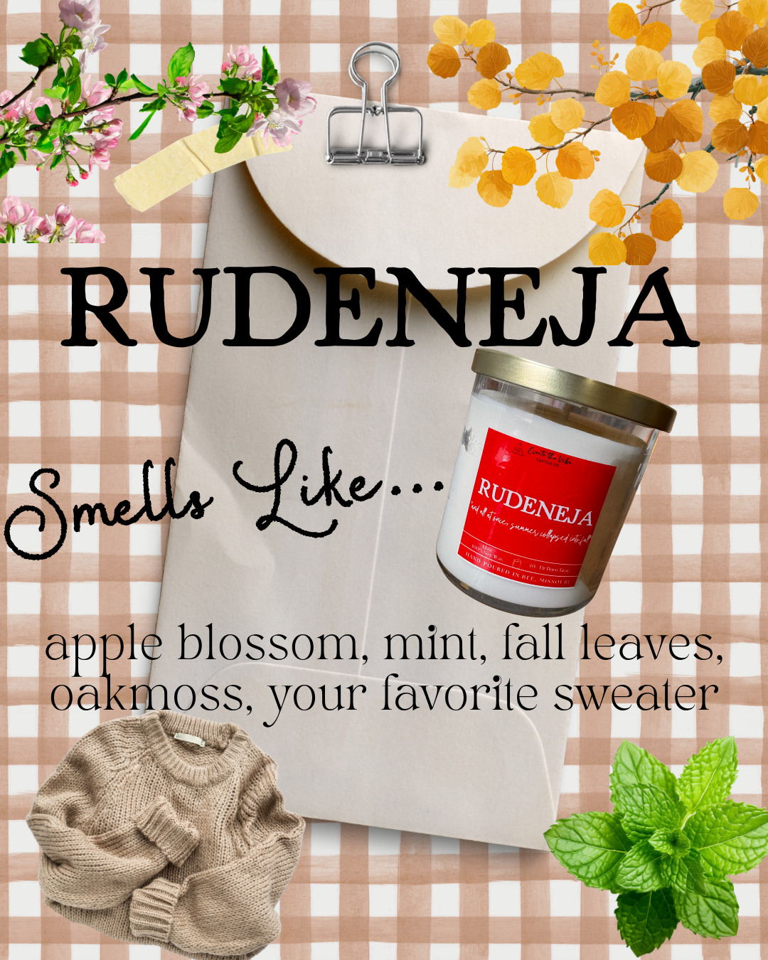 Rudeneja 14oz Soy Candle