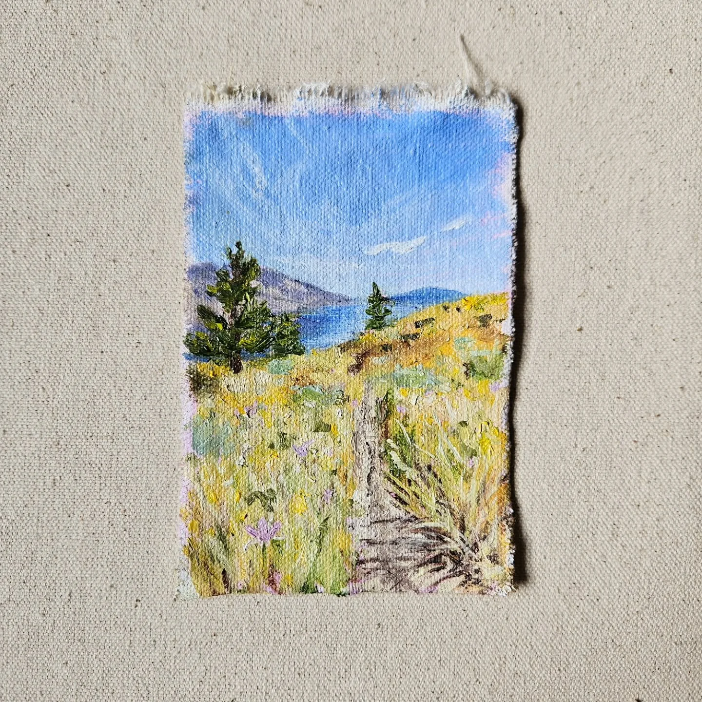 2025 - Knox mountain park, Kelowna 

The last one! 10 years married and 5.5 years since I've moved back to live in this beautiful place where my love grew up. I'm thankful for it every day. 🥰

I'll share the full piece tomorrow!

(ICYMI - look back 