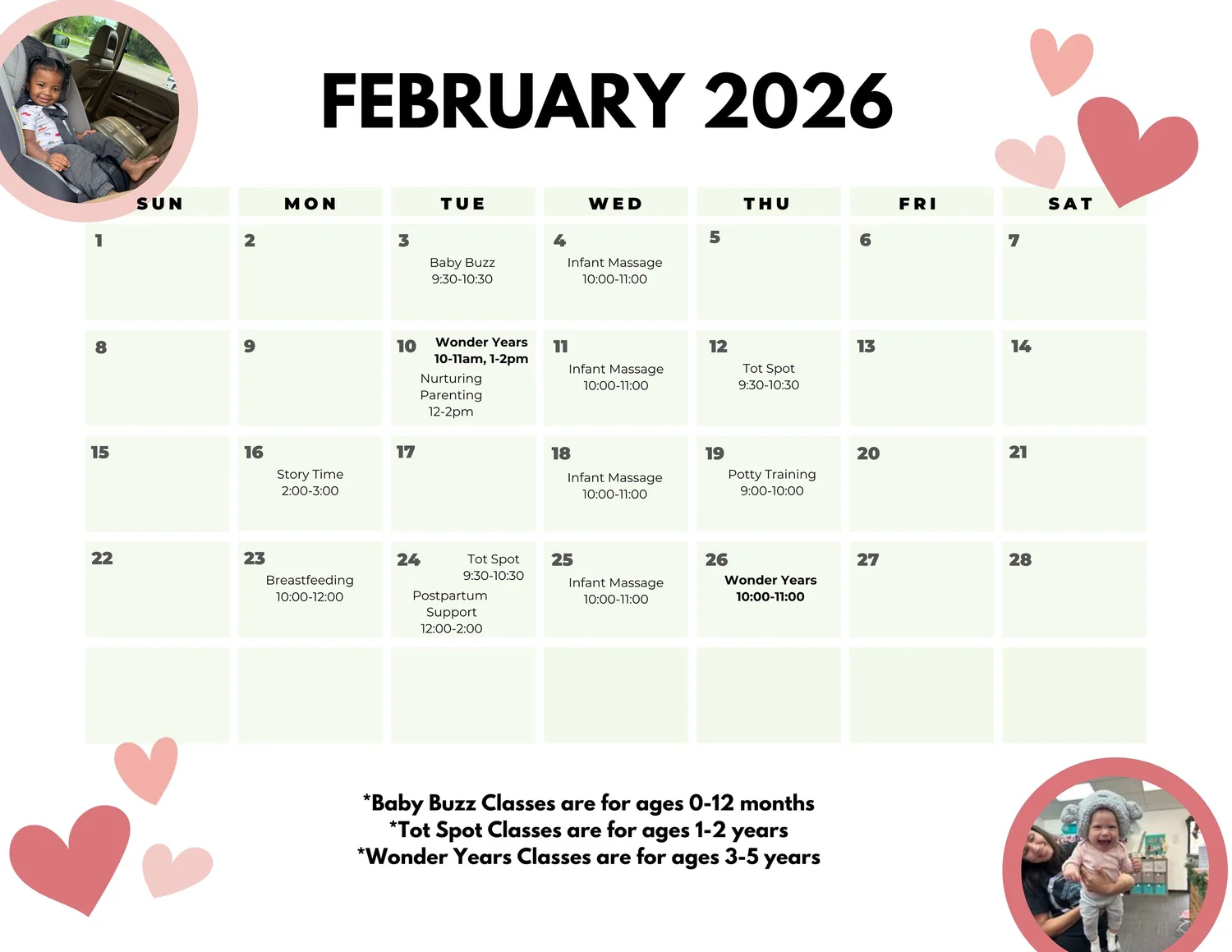 Group Class Calendar