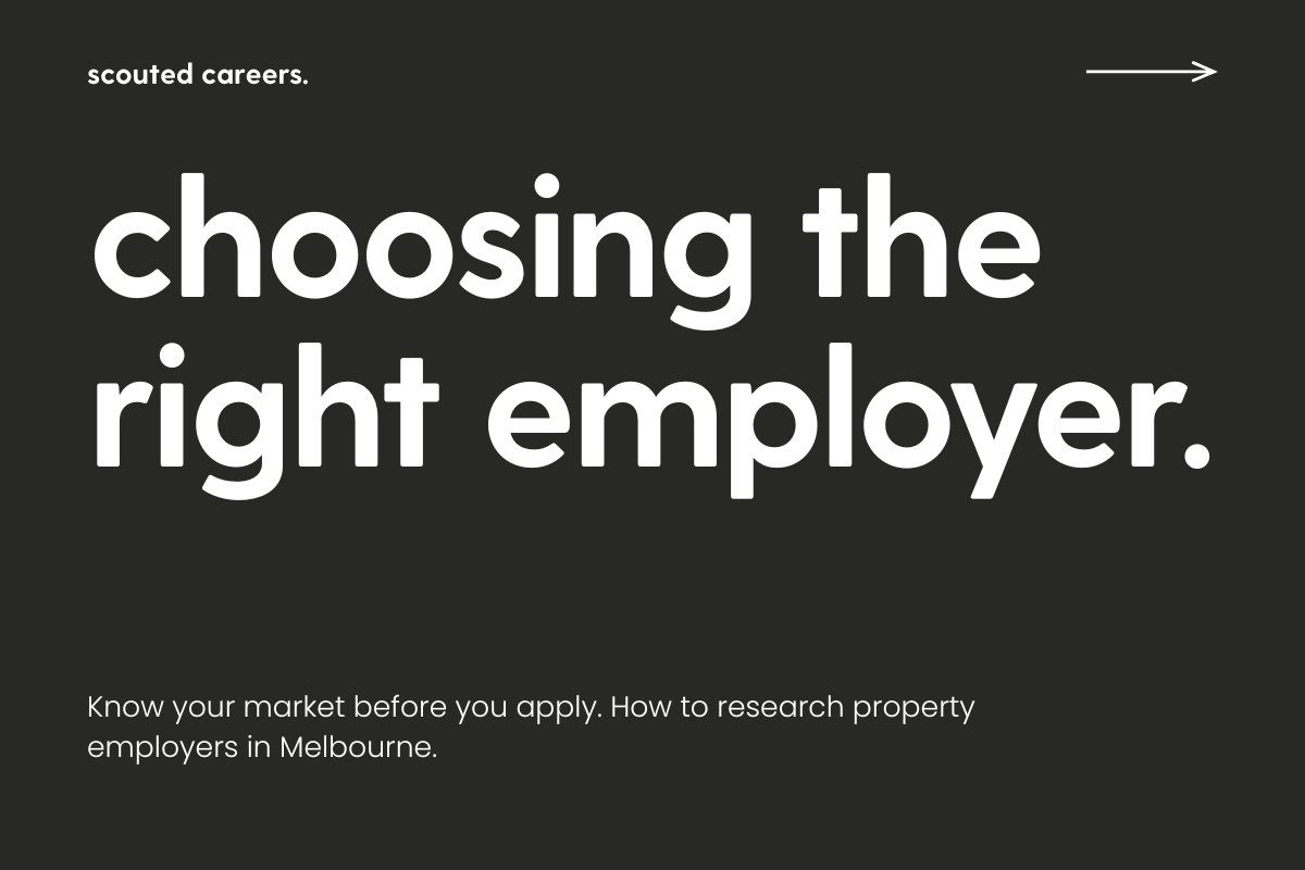 How to Choose the Right Property Employer in Melbourne | career planning part 2. 
