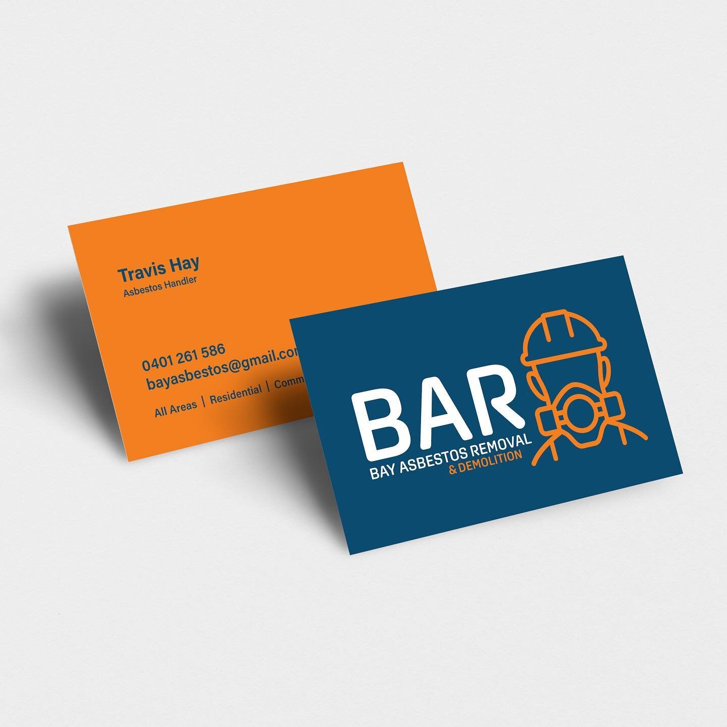 Great working with @bar_bayasbestosremoval on their new logo and branding. Check out there business cards! 
&bull;
&bull;
&bull;
#brandingagency #logodesigners #marketingagency #tradiebranding
