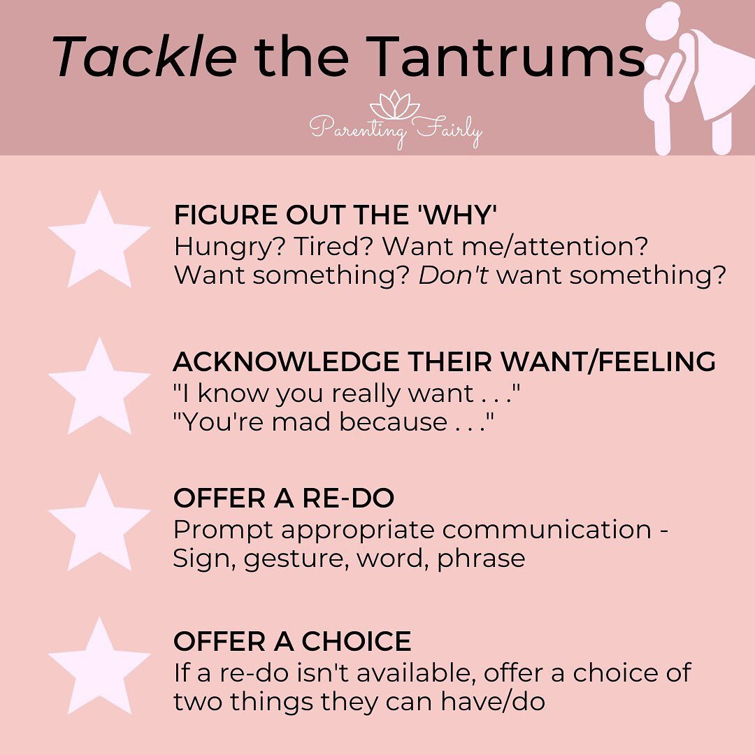 🌟Follow @parenting_fairly for strategies to manage your child&rsquo;s challenging behaviors with calm + confidence.🧘🏽&zwj;♀️

🌪When your child is having a tantrum, do you do a quick rundown to try to figure out why they are upset? ✅ Are you able 