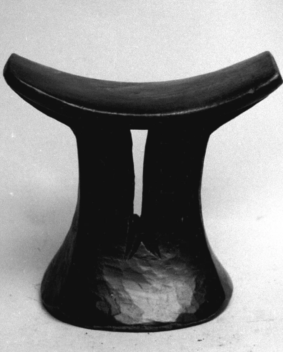 An elaborate headrest — Jimma, Ethiopia