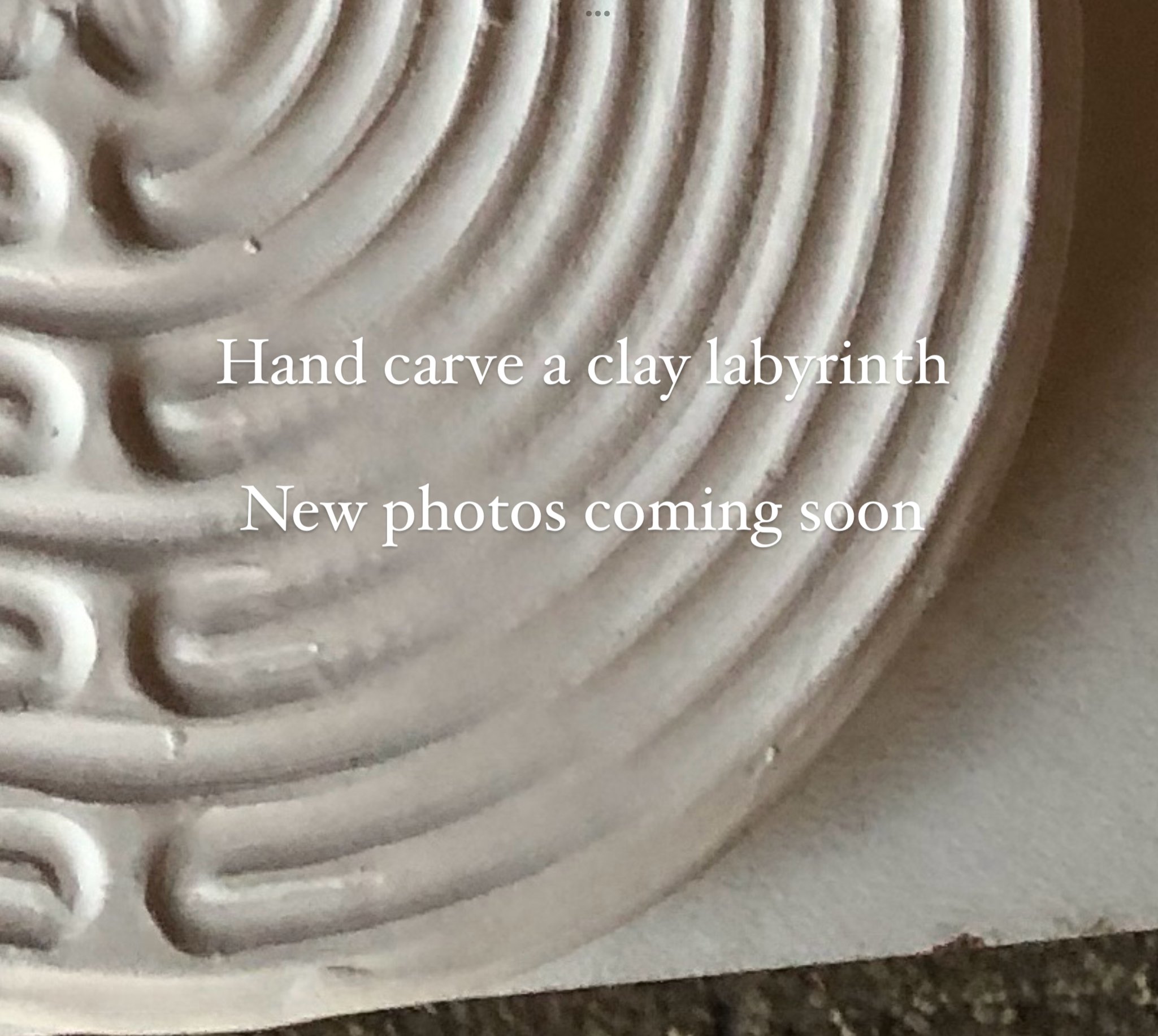 Sunday 29th March -Ceramic Meditation Labyrinth - by Lillebeart  Open Studios