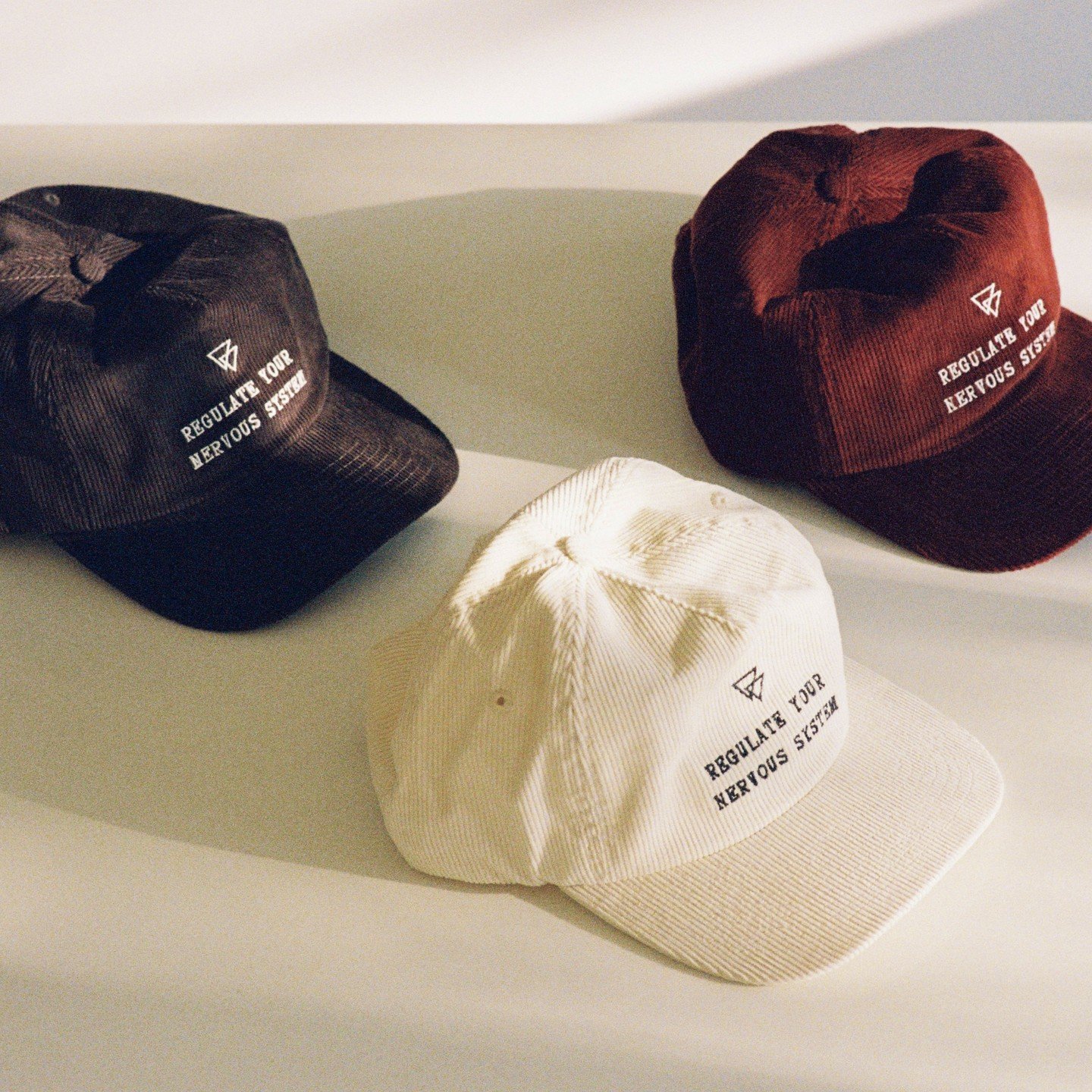 Limited edition corduroy caps.

This isn&rsquo;t just a cap; it&rsquo;s a quiet rebellion against the rush. 

Each thread holds an invitation&mdash;for you and anyone who catches a glimpse&mdash;to breathe, to balance, to simply be.

Wear it like a t