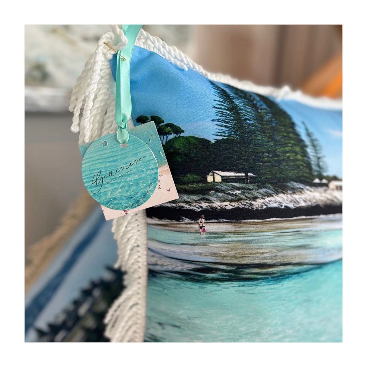 Swing tags for Genevieve&rsquo;s @g.montgomerie beautiful gift range. If you&rsquo;re looking for some beautiful West AUSTRALIAN art Gen has a great range of prints, acrylic blocks, cushions, gift cards and also some hoodies with Perth scenes you mig