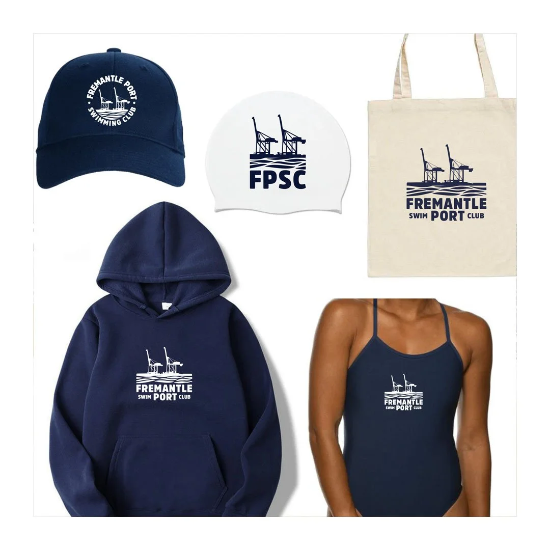 Logo design and hoodies for Fremantle Port Swim Club