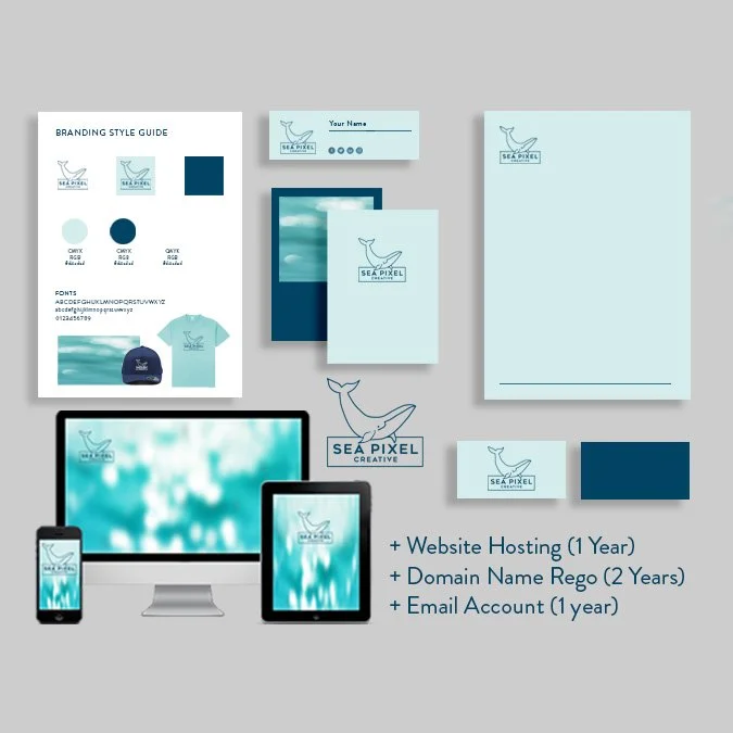 Logo + Stationery + Domain + Email + Website