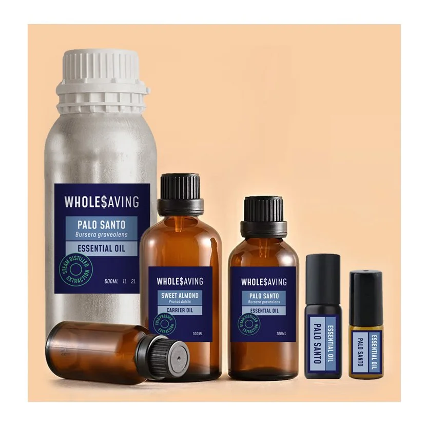 Wholesaving are Perth based offering pure essential oils at wholesale prices. From small 50ml bottles to bulk 1L containers, Sea Pixel designed a cohesive range of labels that extend seamlessly across the entire product range.