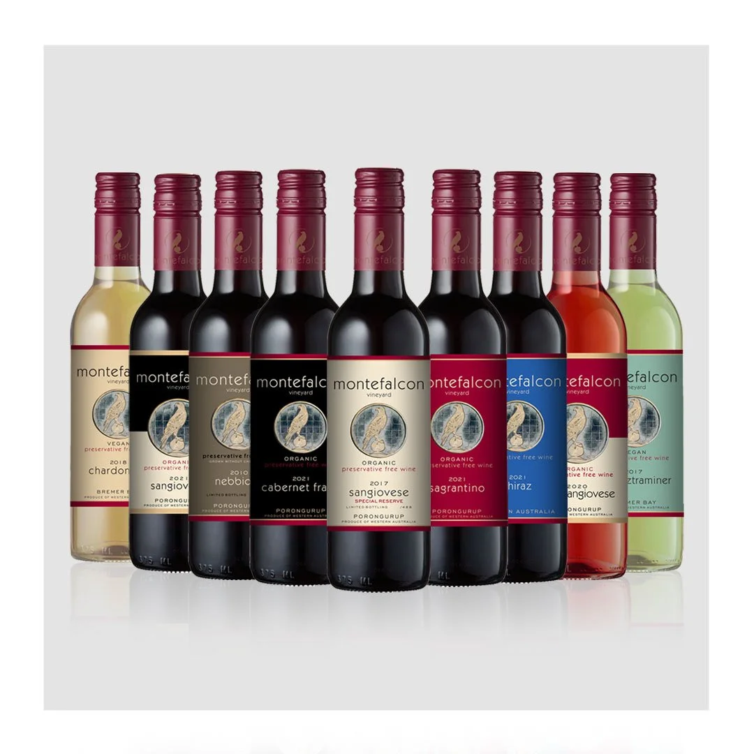 Montefalcon Vineyard Logo and Wine Label Design